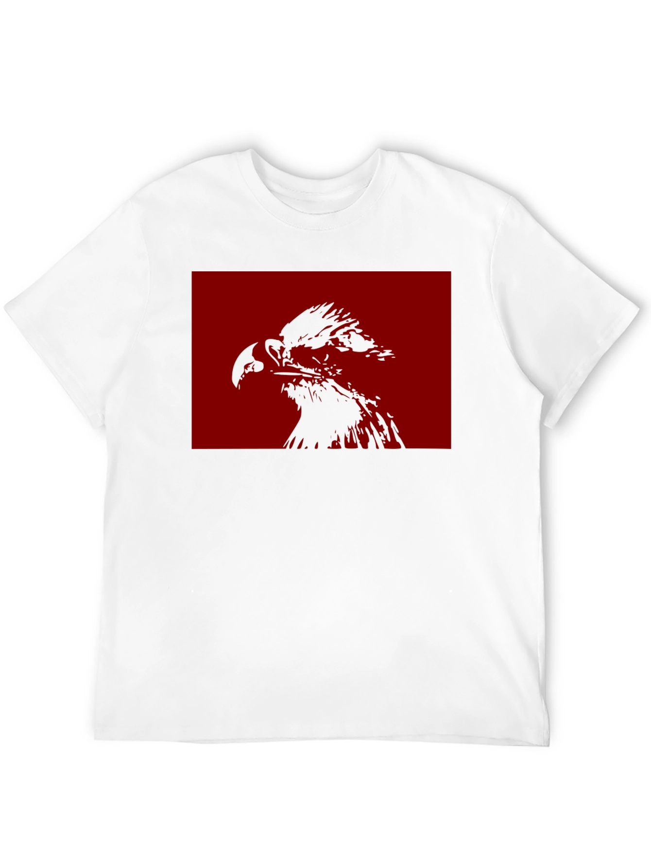 Eagle Graphic Tee - Black Cotton Blend Casual Wear