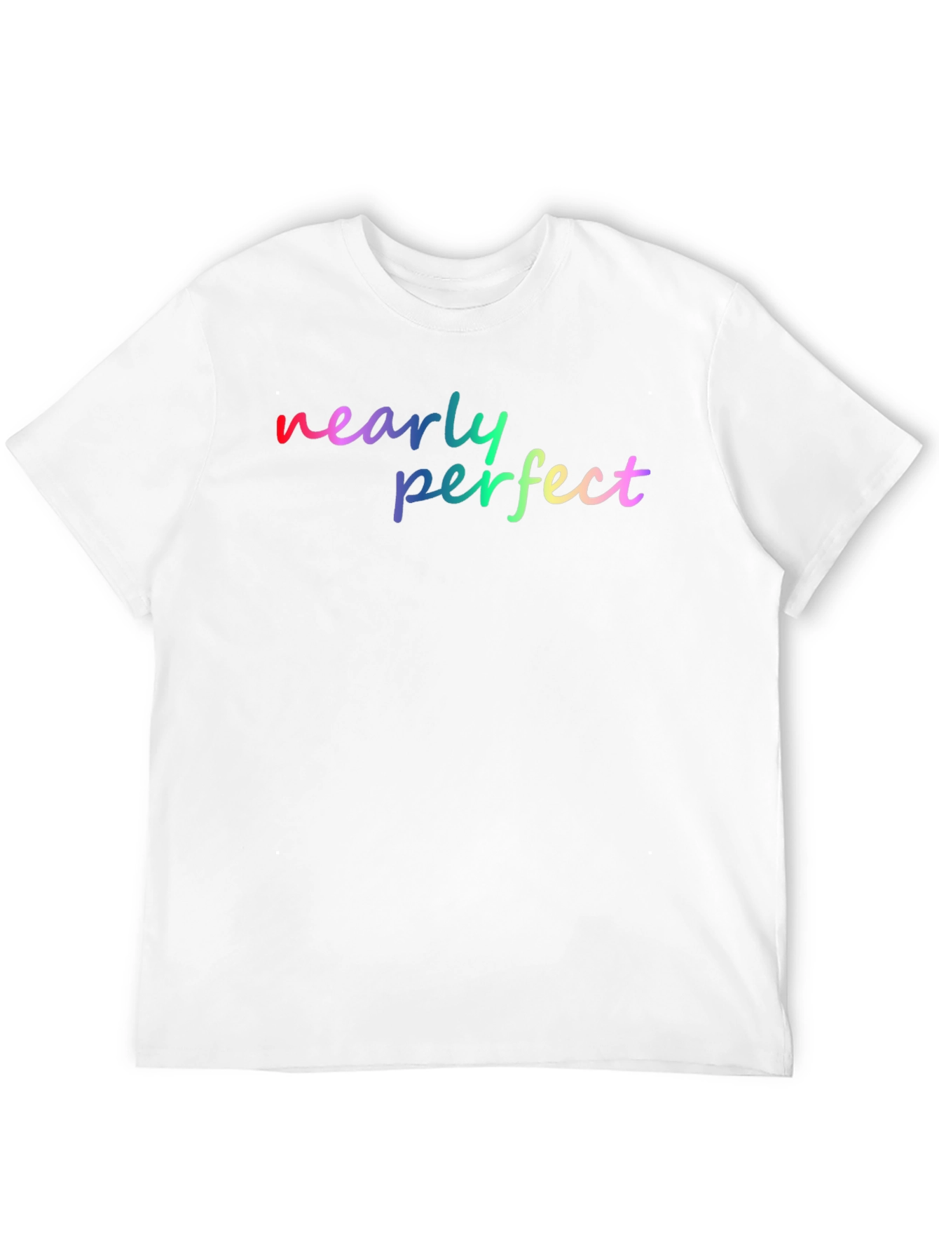 Nearly Perfect Rainbow Graphic Tee - Soft Black Shirt