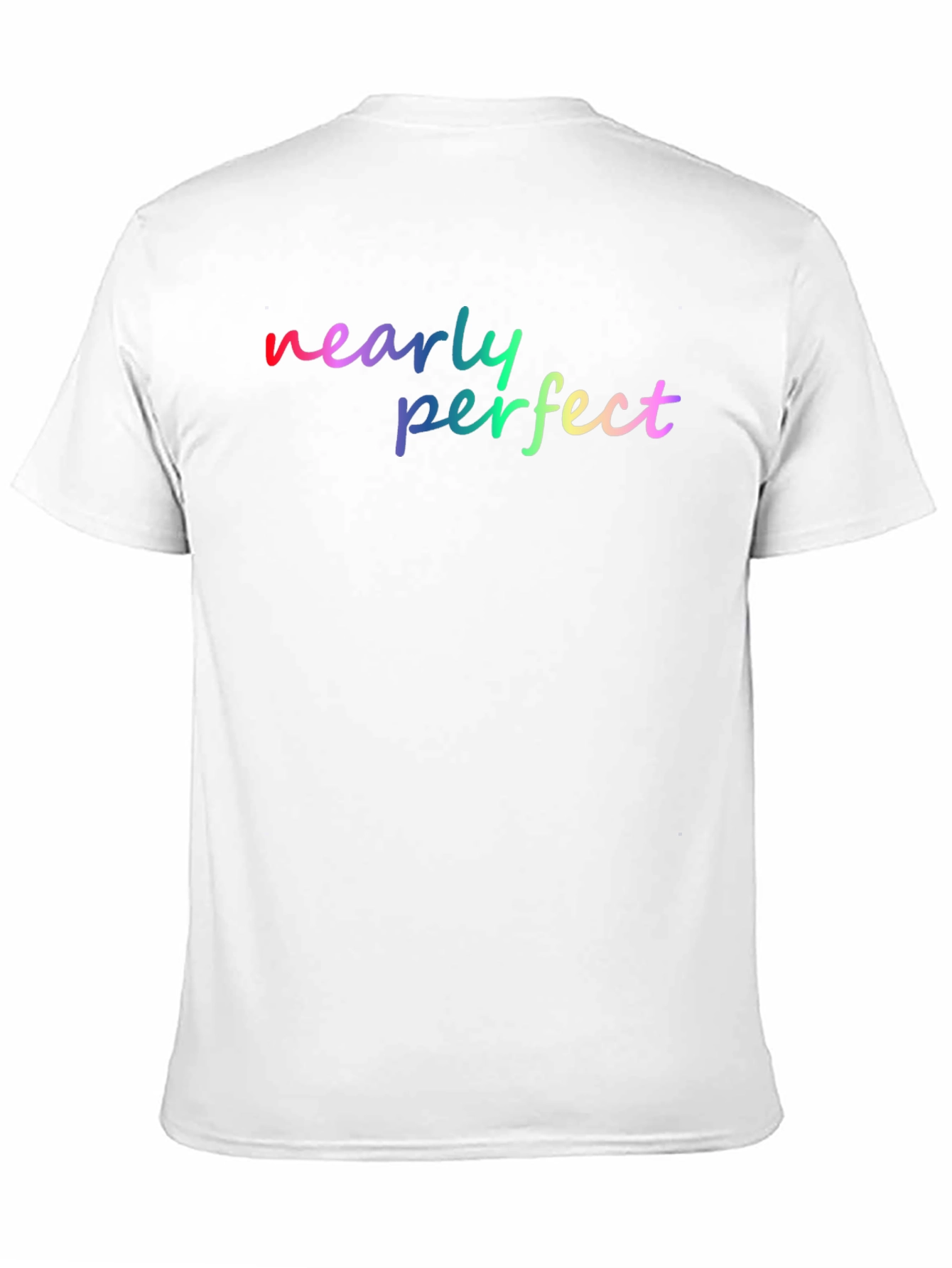 Nearly Perfect Rainbow Graphic Tee - Soft Black Shirt