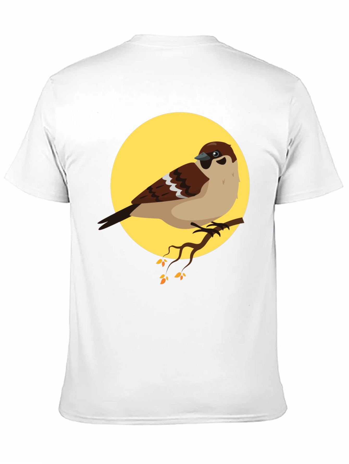 Sparrow Graphic Tee - Nature Lovers Black T-Shirt
