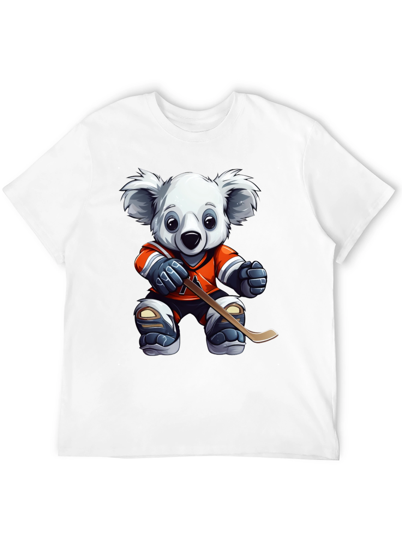 Koala Hockey Player Graphic Tee - Black