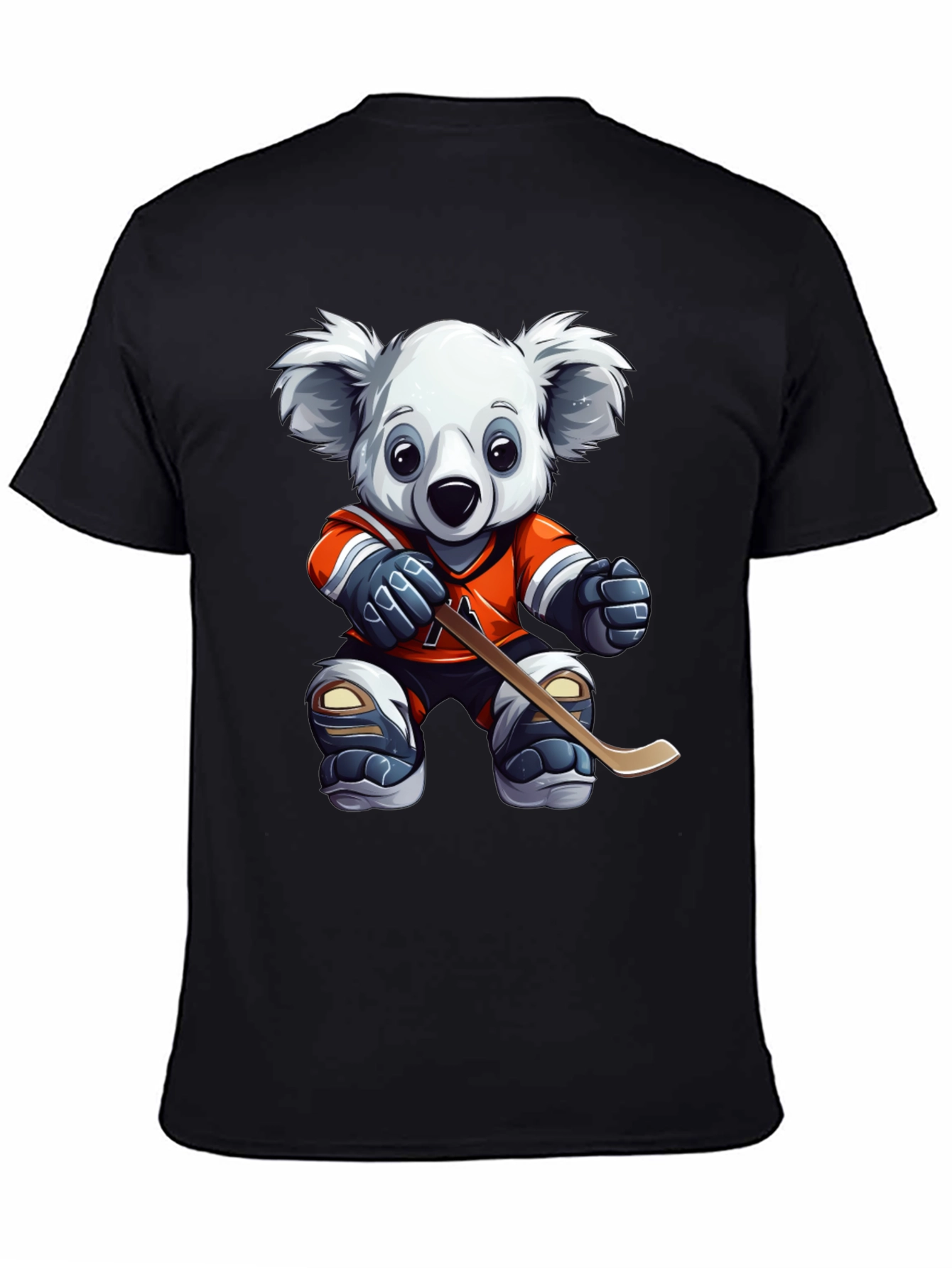 Koala Hockey Player Graphic Tee - Black