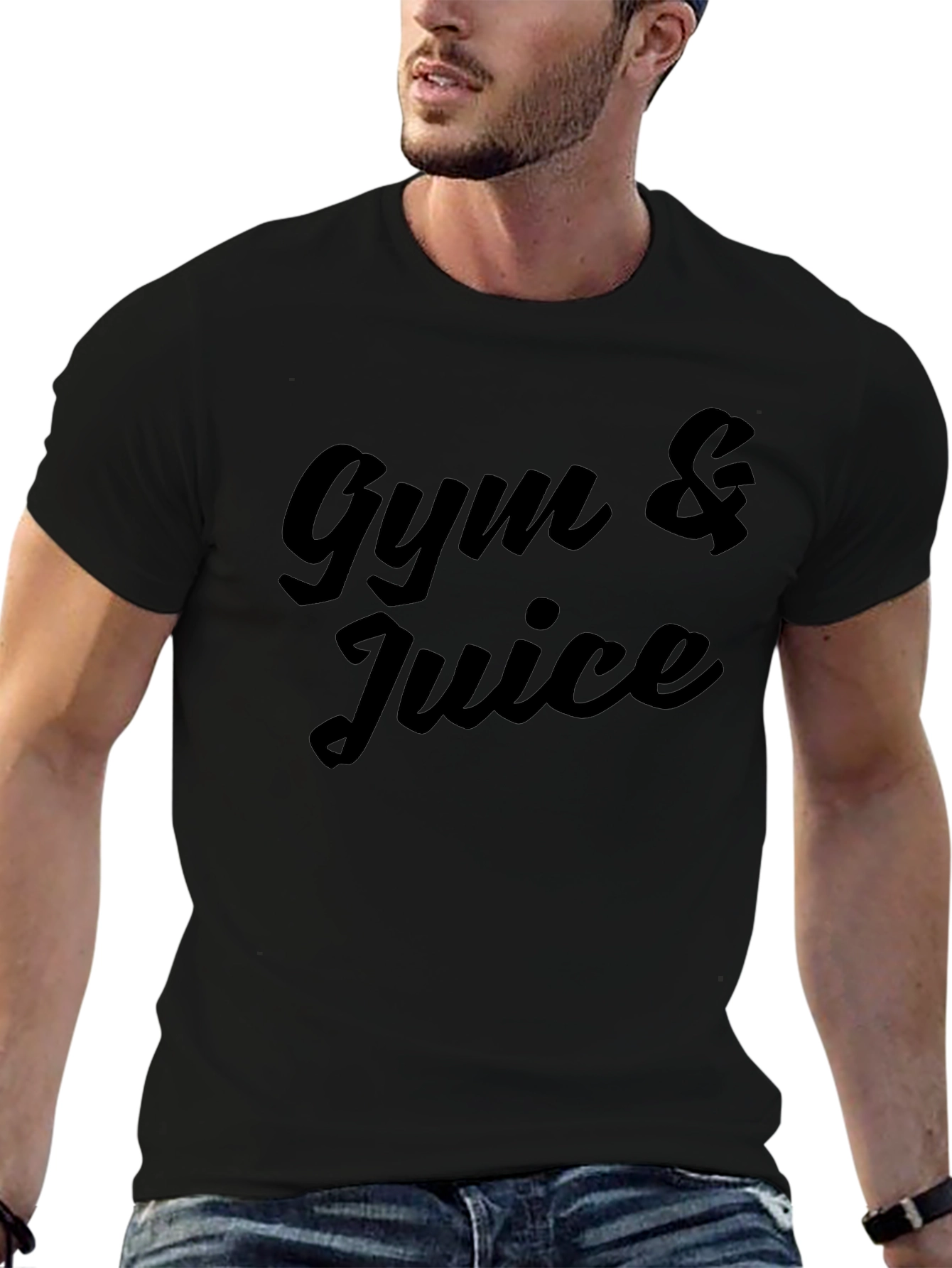 Gym & Juice Black Graphic Tee