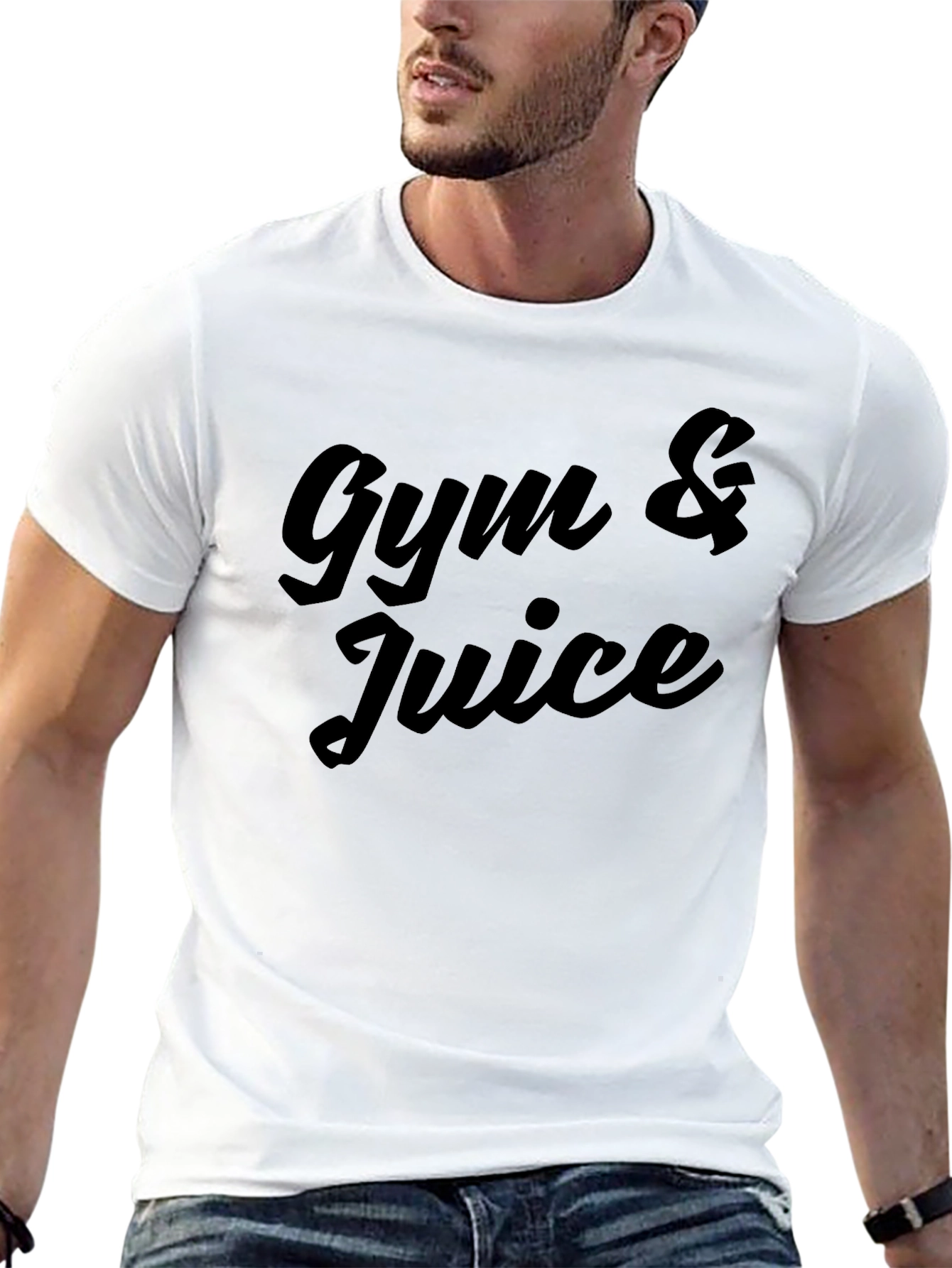 Gym & Juice Black Graphic Tee