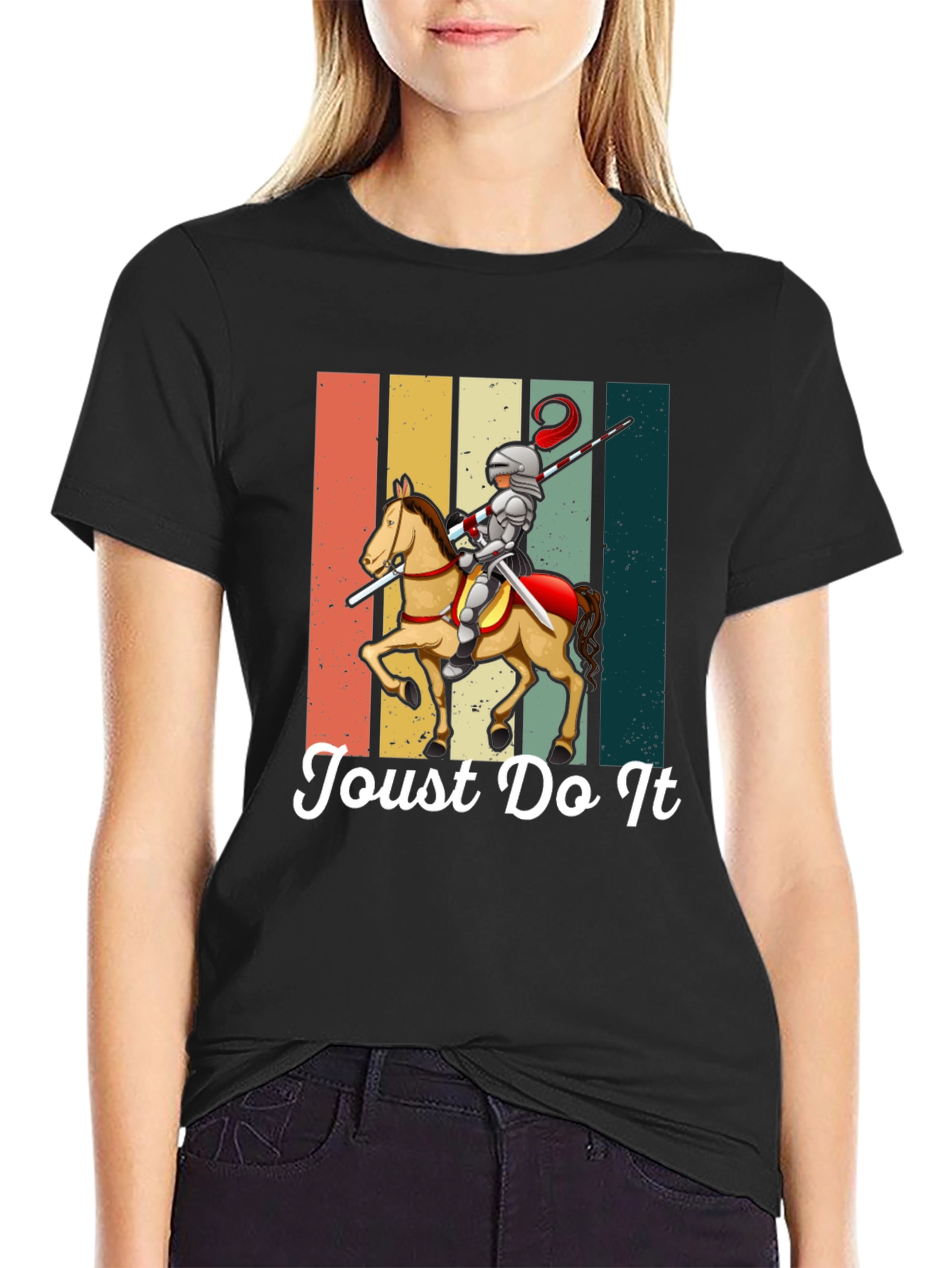 Joust Do It Knight T-Shirt - Medieval Humor