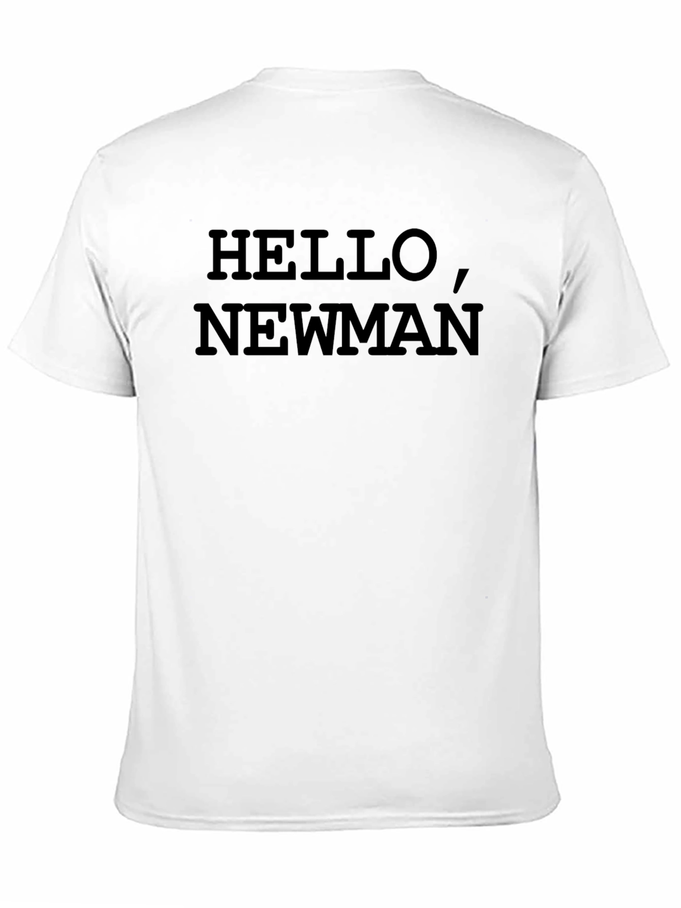 Hello Newman Black Graphic T-Shirt