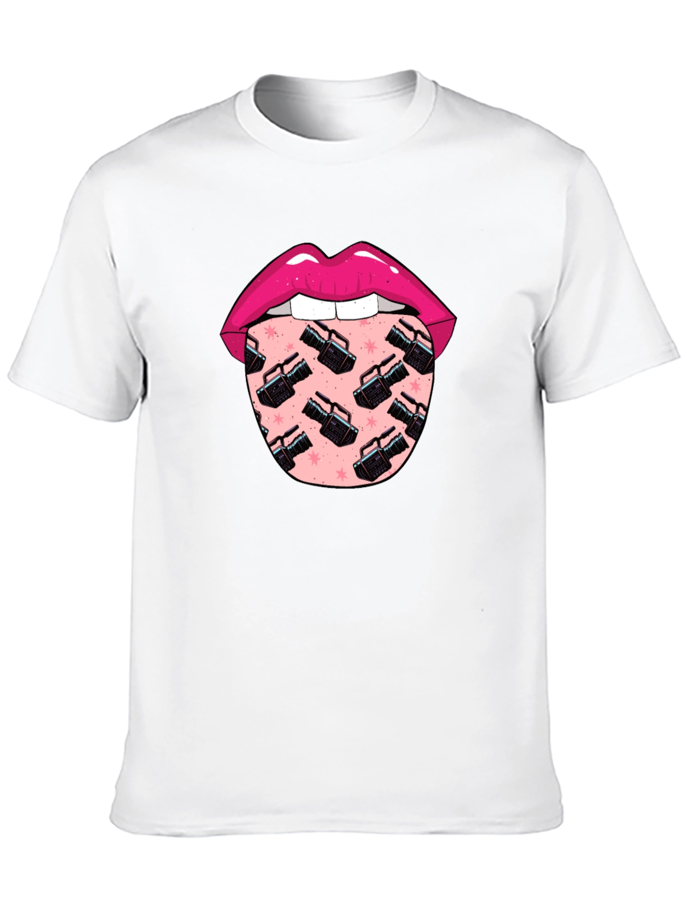 Lips and Camcorder T-Shirt