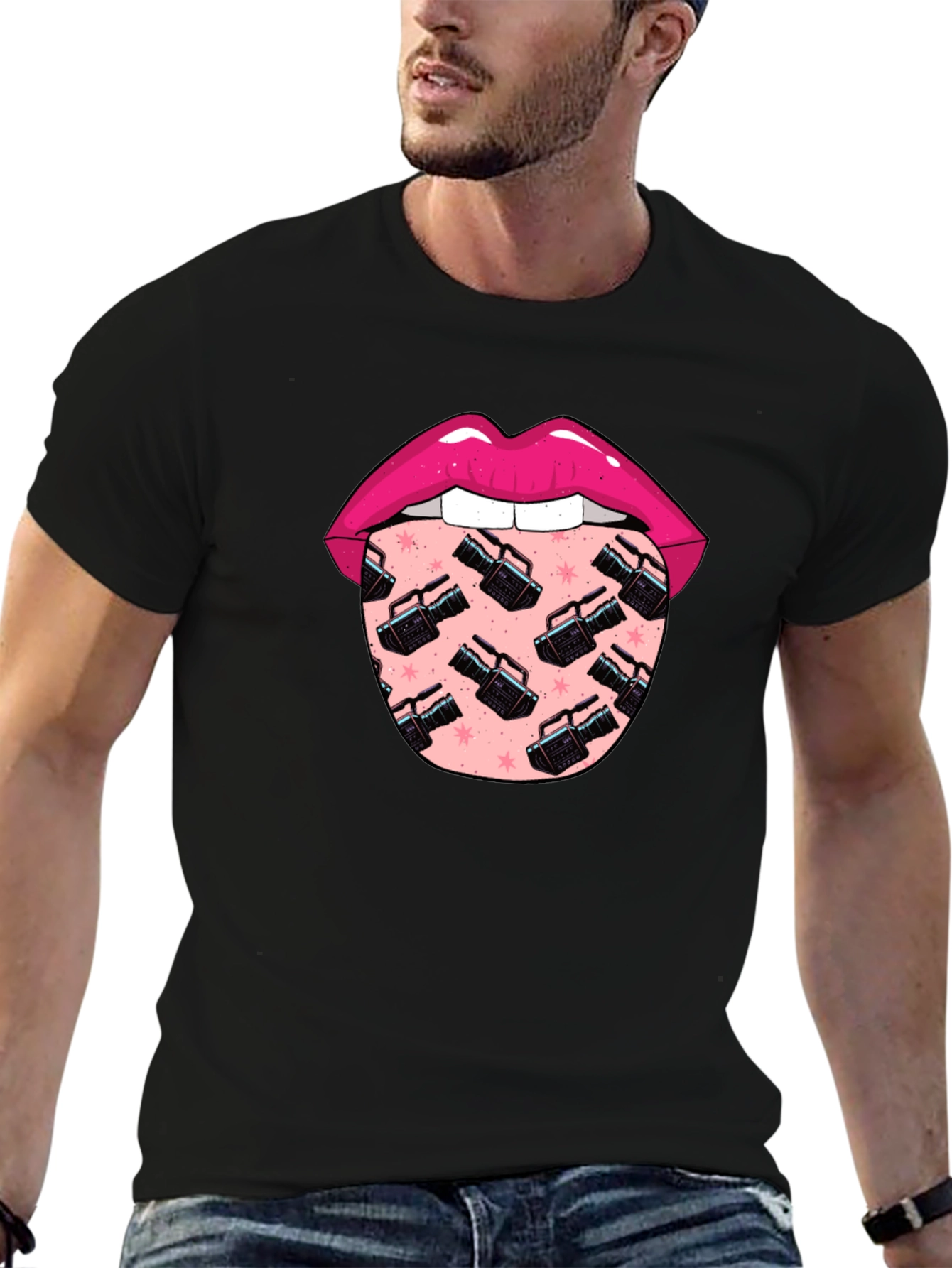Lips and Camcorder T-Shirt