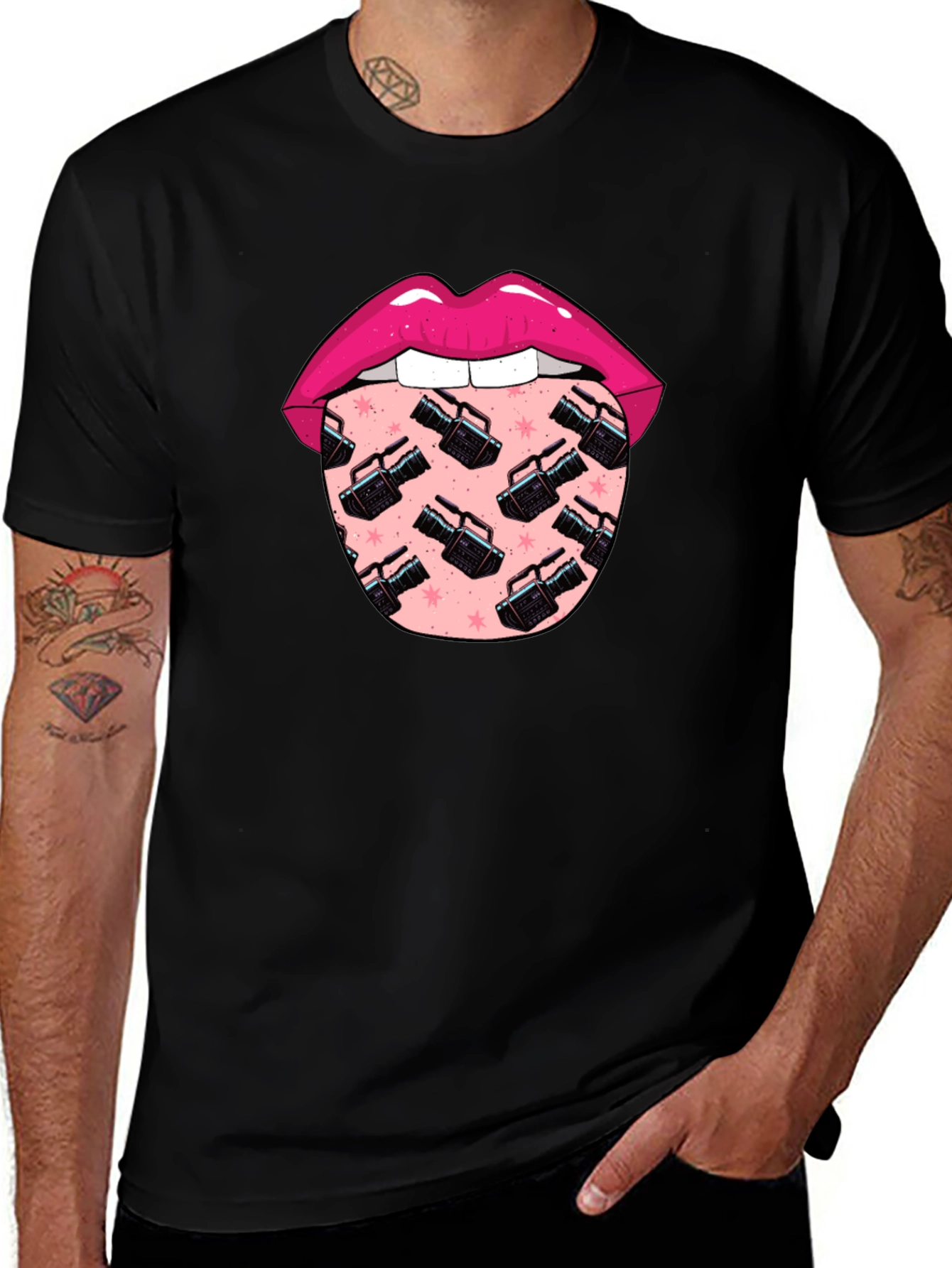 Lips and Camcorder T-Shirt