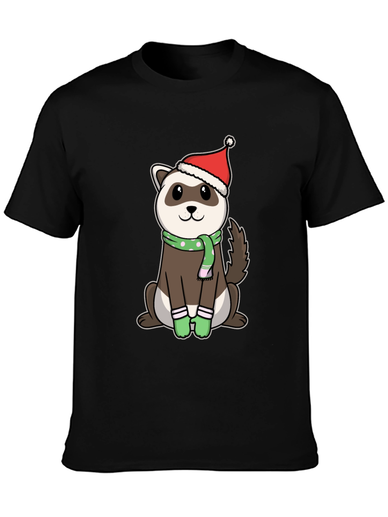 Festive Ferret Christmas T-Shirt