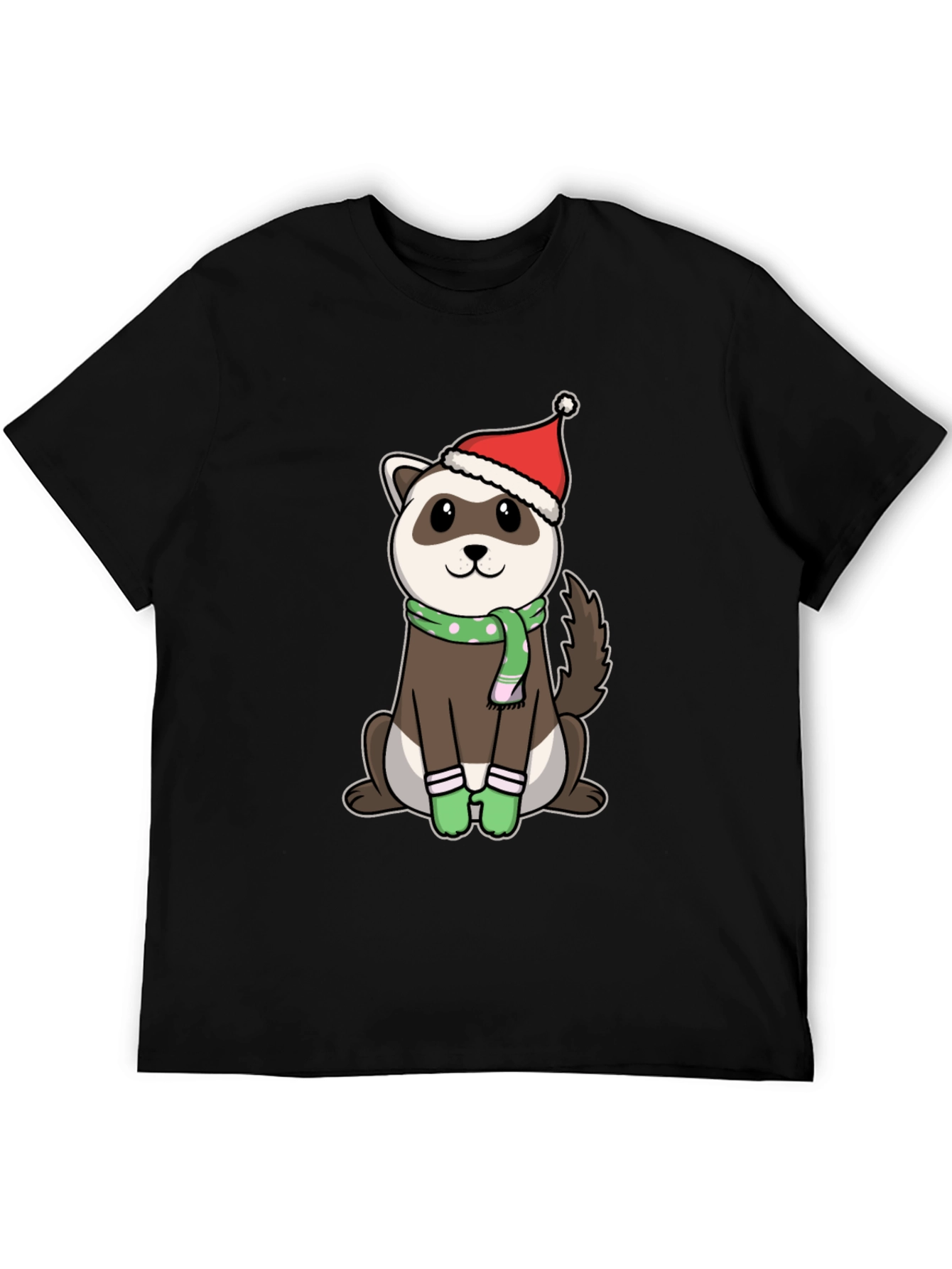 Festive Ferret Christmas T-Shirt