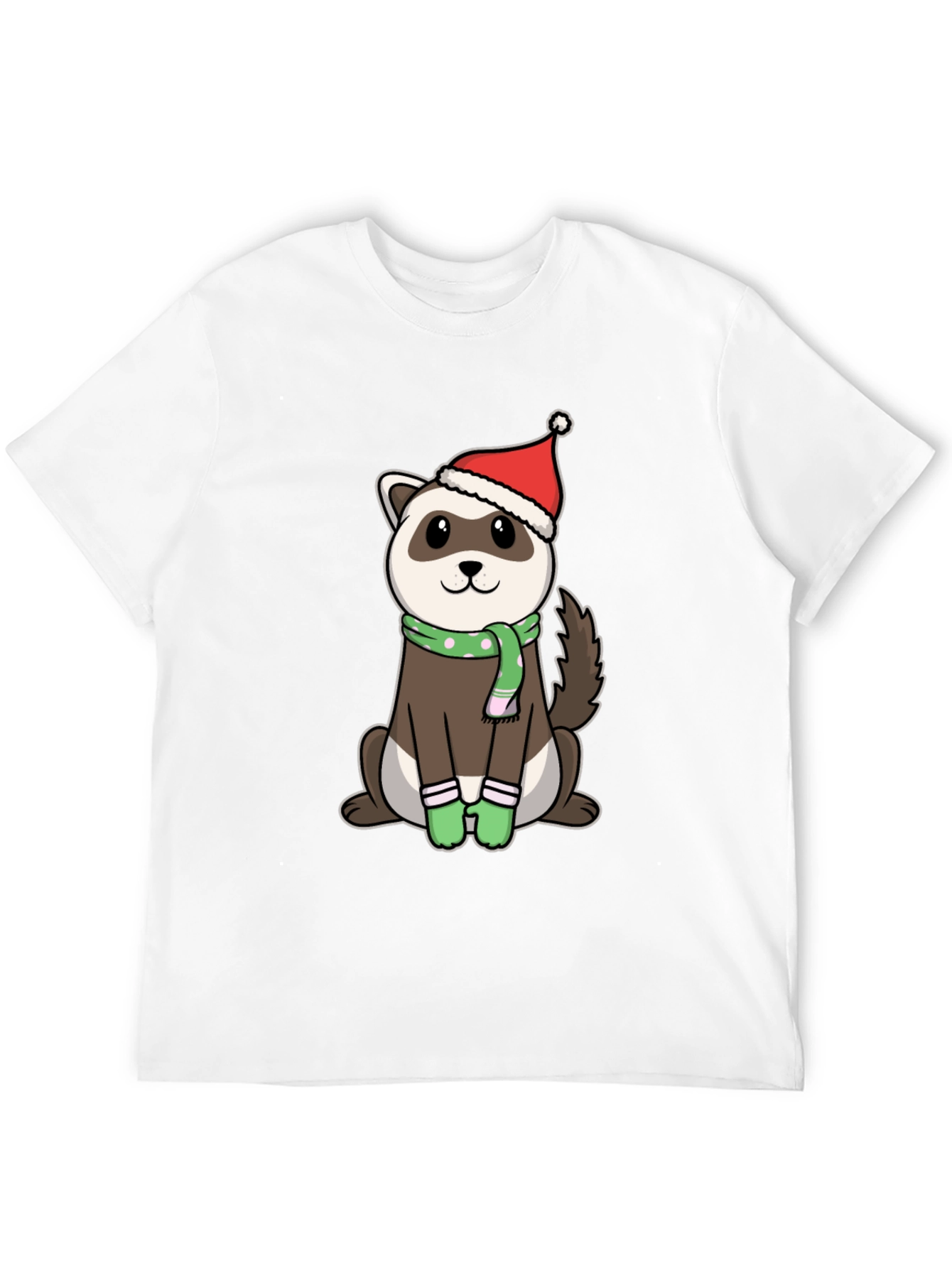 Festive Ferret Christmas T-Shirt