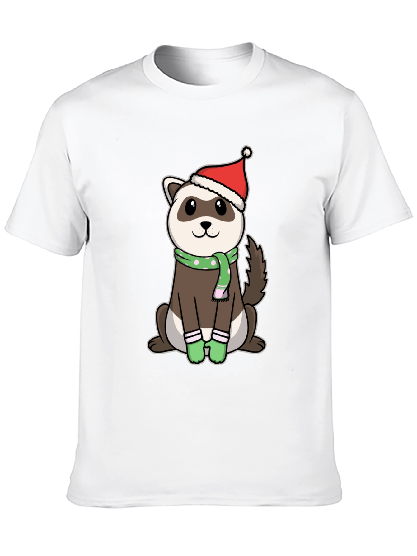 Festive Ferret Christmas T-Shirt