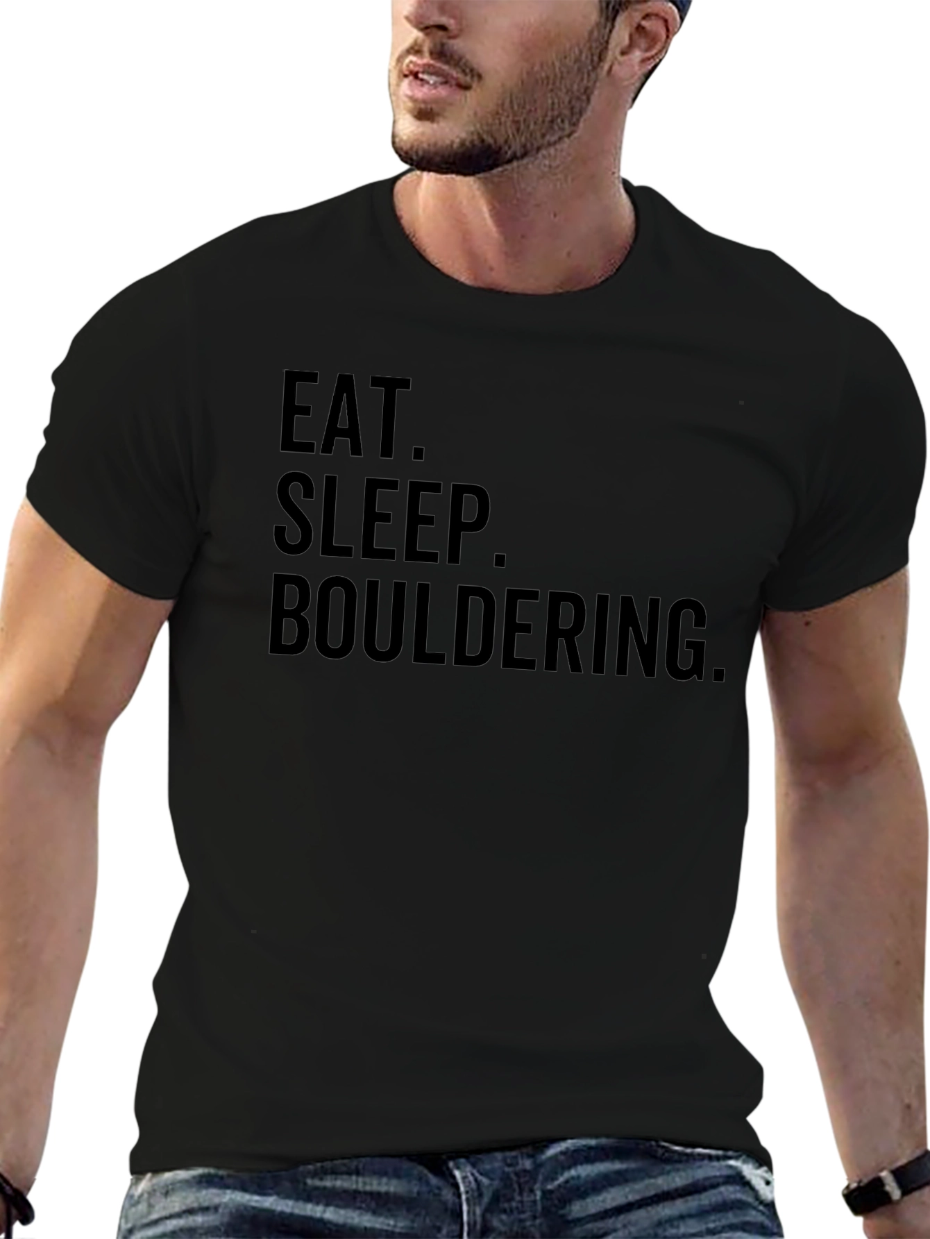 Eat Sleep Bouldering Tee - Rock Climbing T-Shirt