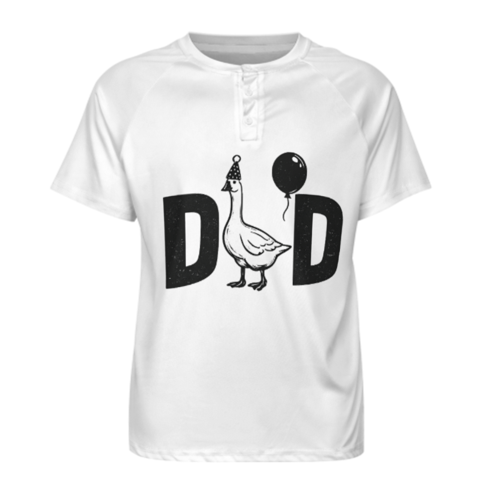 Funny Goose Dad Birthday T-Shirt | Cute Dad Celebration Graphic Tee(z980)