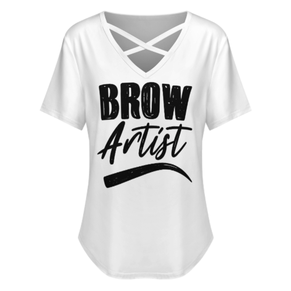Brow Artist Graphic Tee – Professional PMU & Eyebrow Stylist Shirt(z951)