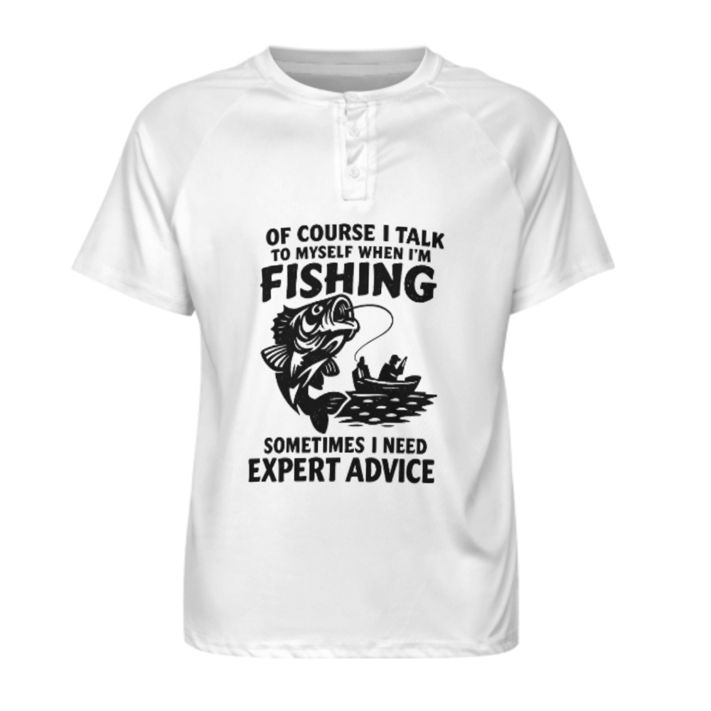 Of Course I Talk To Myself When I'm Fishing Funny Fisherman Graphic T-Shirt(z973)