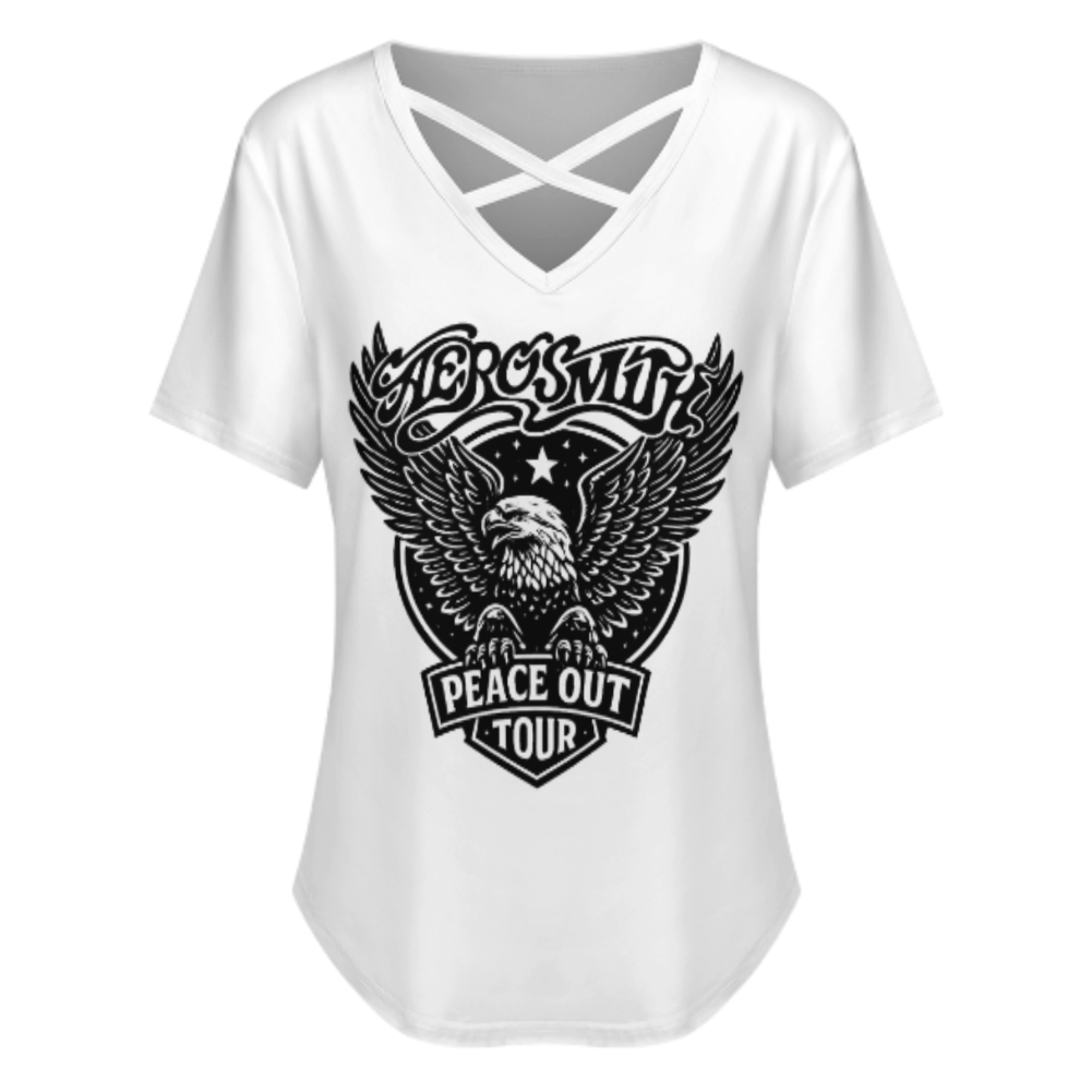 Peace Out Tour Eagle Graphic Tee – Vintage Rock Concert Inspired Shirt(z950)