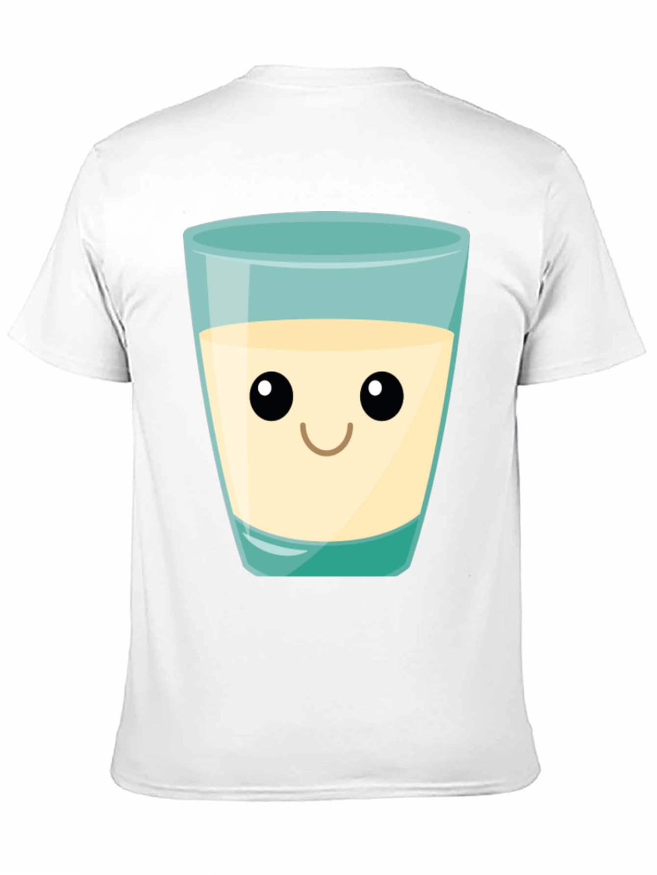 Cute Milk Glass Graphic Tee - Black Cotton T-Shirt
