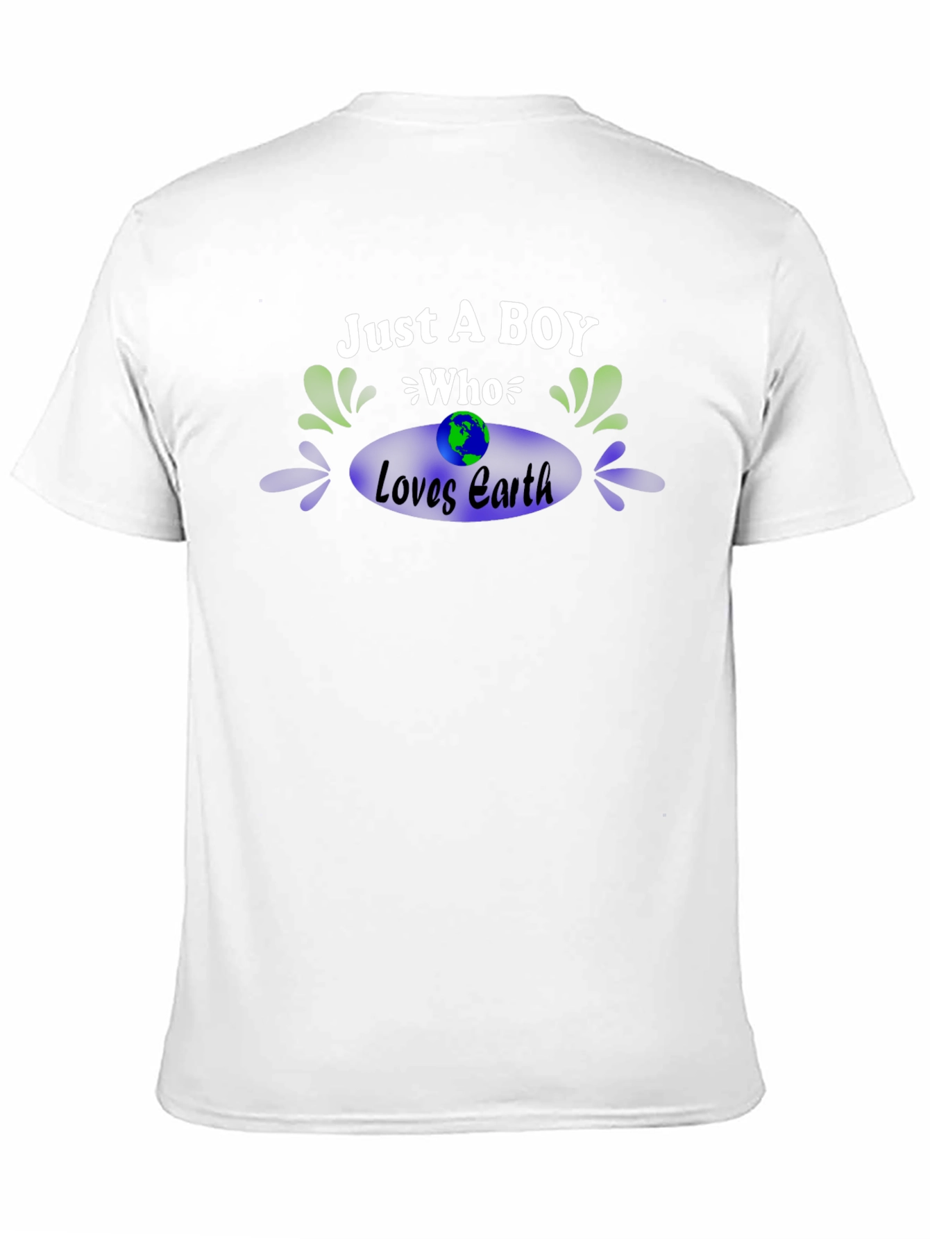 Just a Boy Who Loves Earth T-Shirt - Black