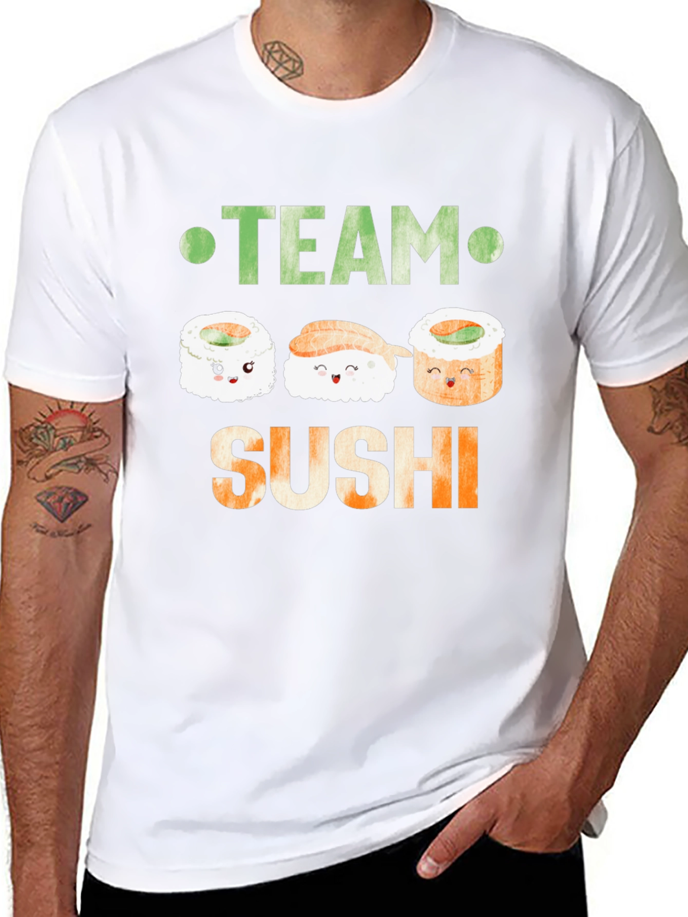 Team Sushi Graphic T-Shirt - Cute Kawaii Style