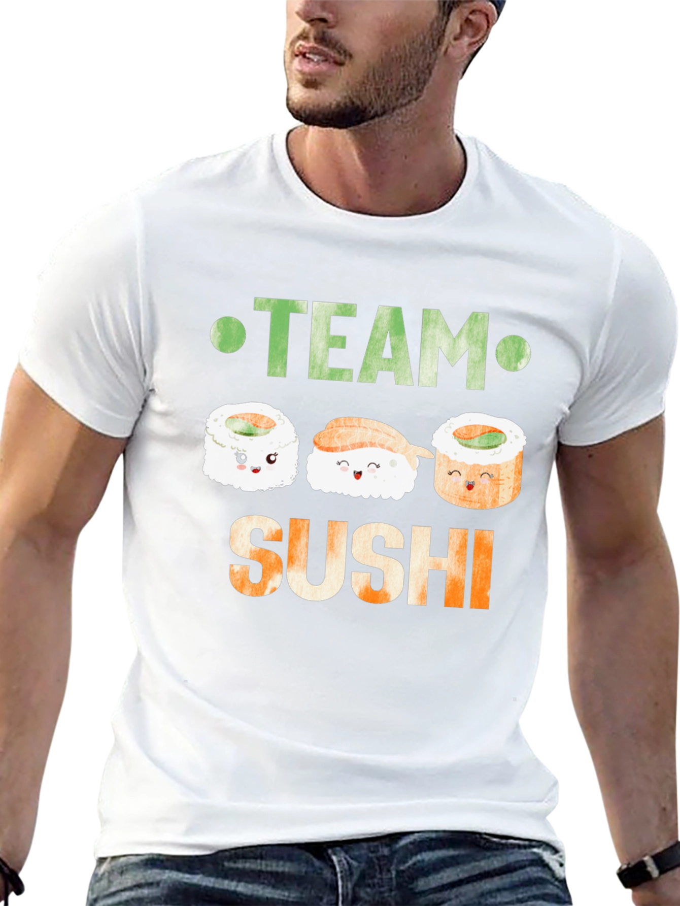 Team Sushi Graphic T-Shirt - Cute Kawaii Style
