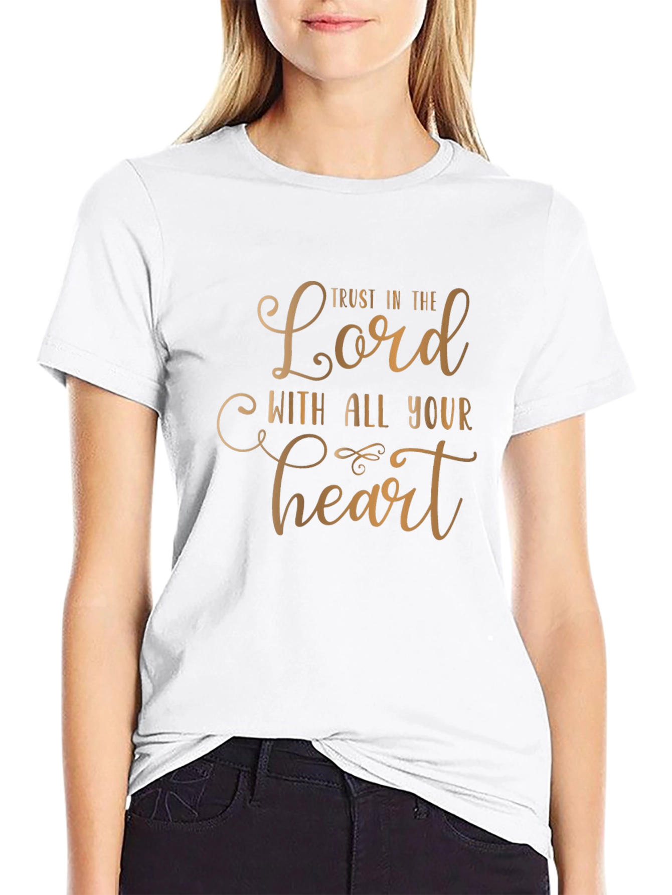 Trust in the Lord Graphic Tee - Black