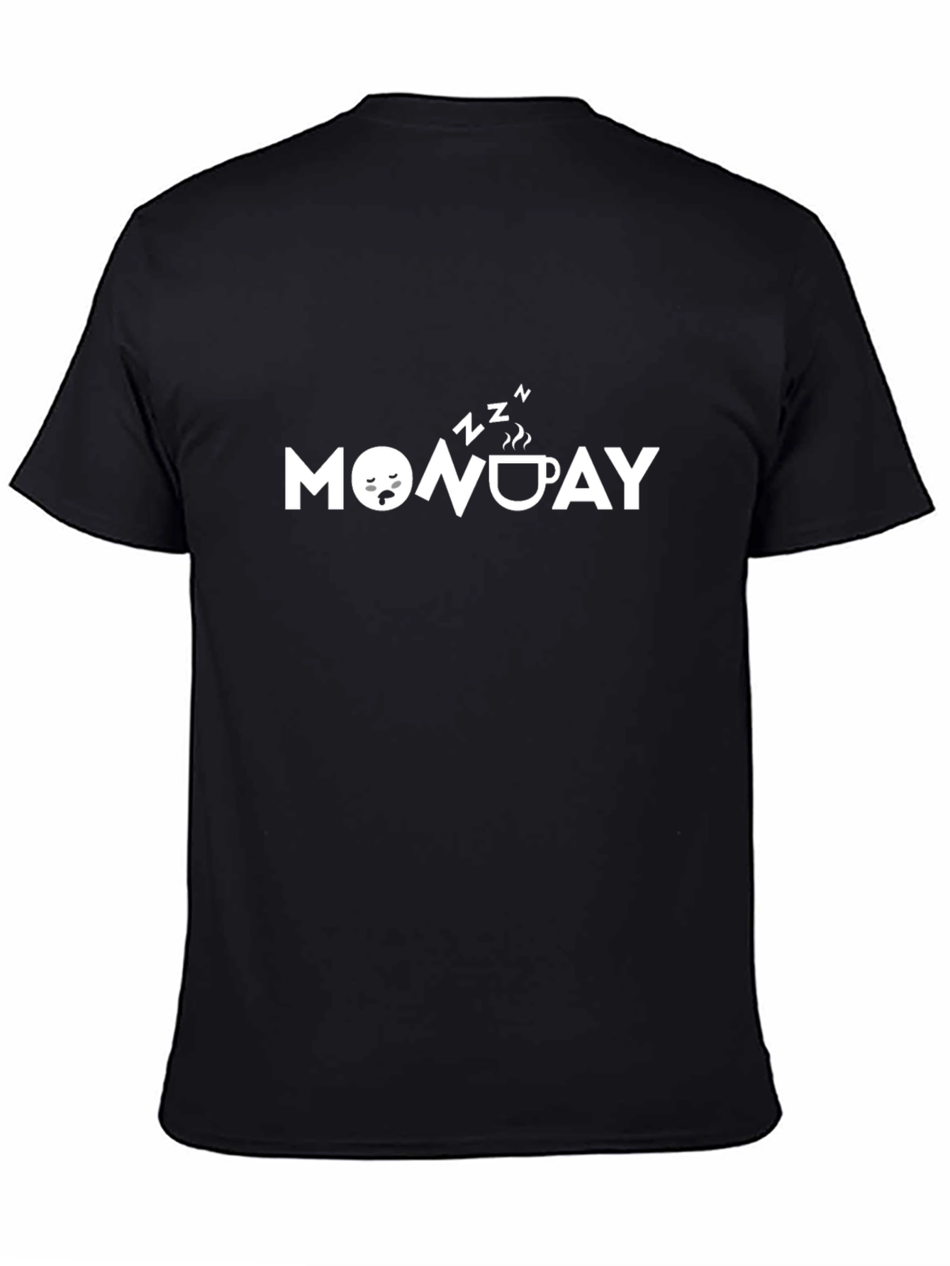 Monday Sleepy Coffee T-Shirt - Black