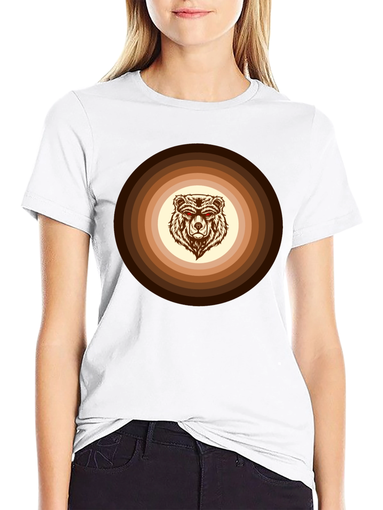 Retro Bear Graphic Tee - Cool Casual Style
