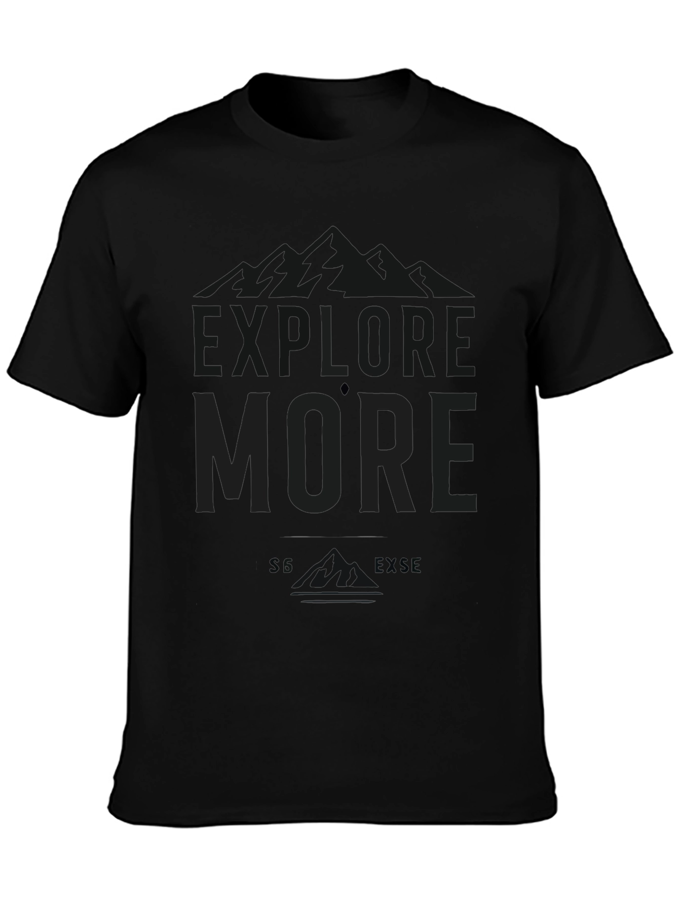 Black Graphic T-Shirt - Love More
