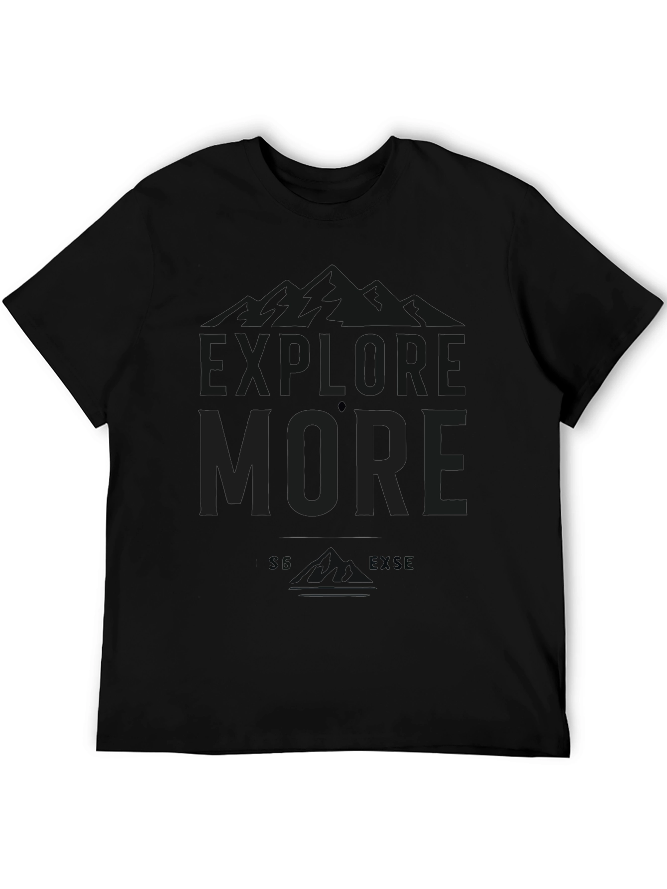 Black Graphic T-Shirt - Love More