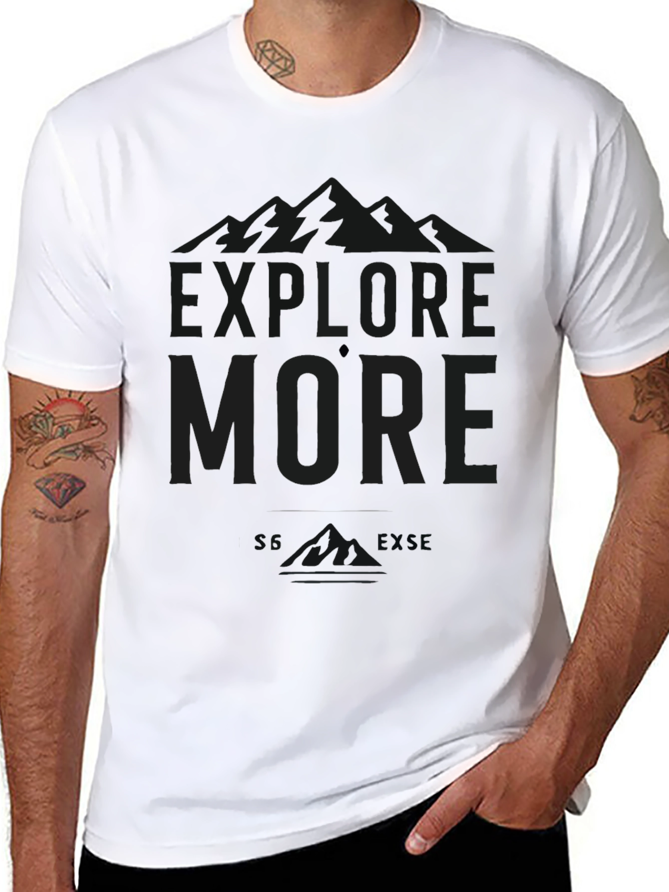 Black Graphic T-Shirt - Love More
