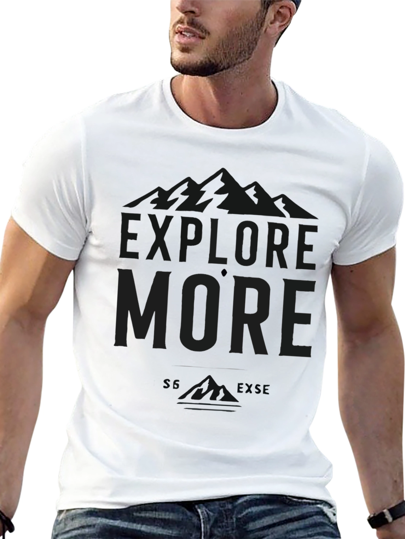 Black Graphic T-Shirt - Love More
