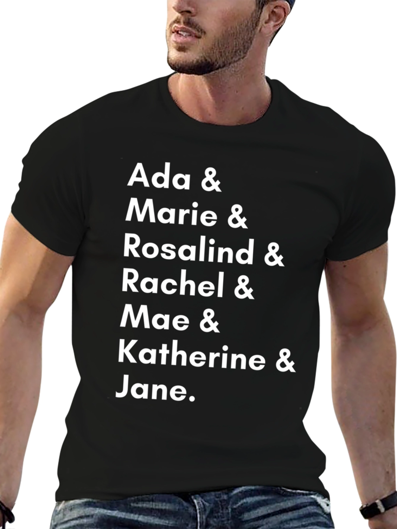 Ada Marie Rosalind Rachel Mae Katherine Jane T-Shirt | Personalized Name Tee | Custom Name Gift Shirt | Cute Typography Graphic | Free Shipping $50+
