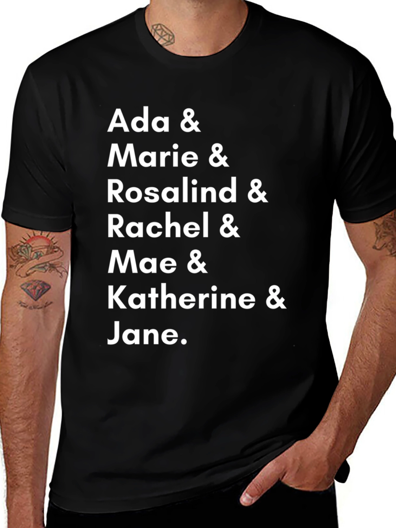 Ada Marie Rosalind Rachel Mae Katherine Jane T-Shirt | Personalized Name Tee | Custom Name Gift Shirt | Cute Typography Graphic | Free Shipping $50+