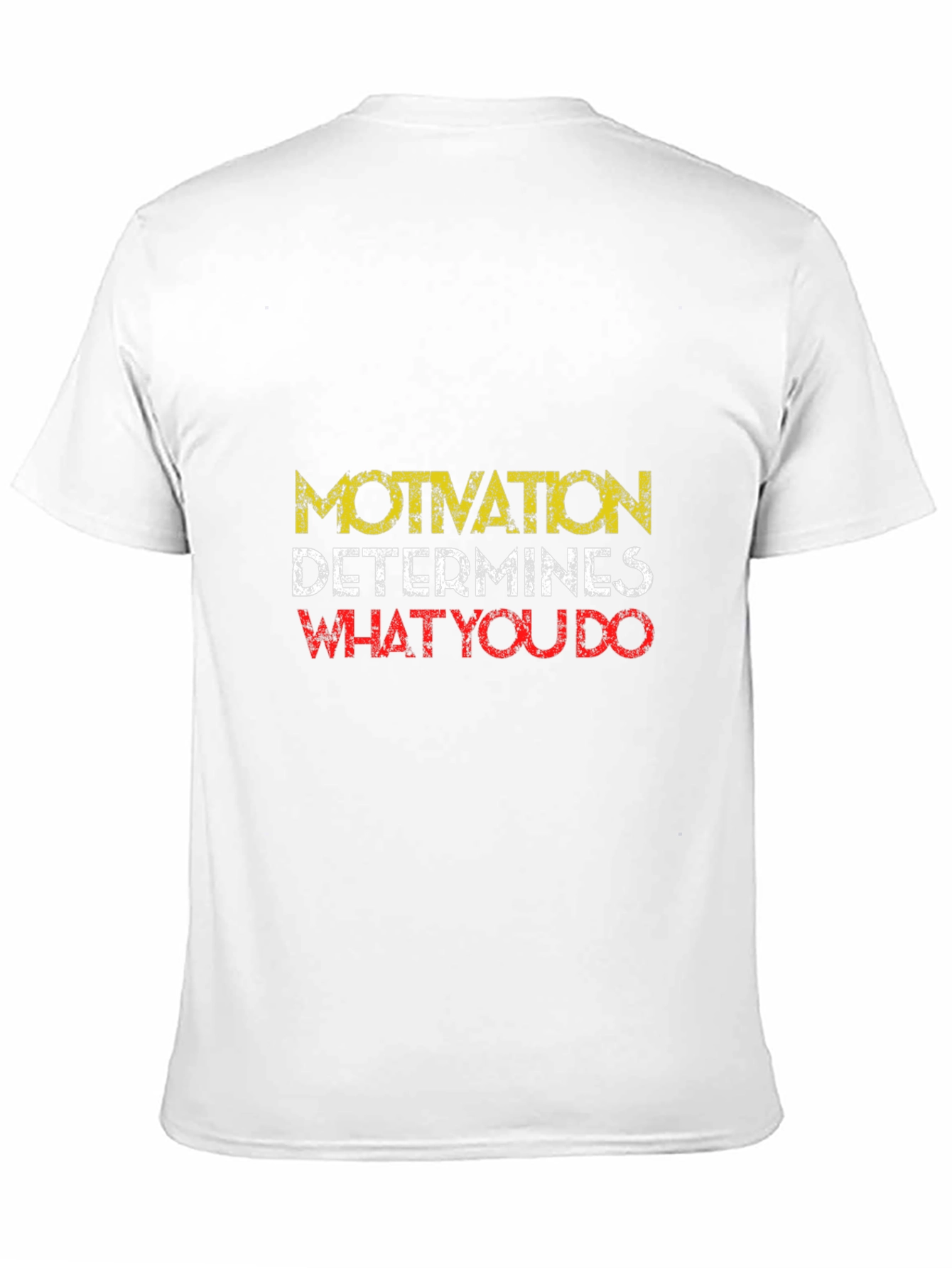 Motivational Graphic Print T-Shirt - Black