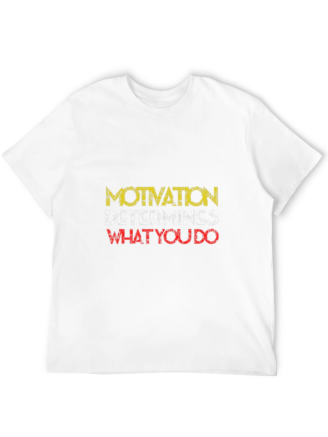 Motivational Graphic Print T-Shirt - Black