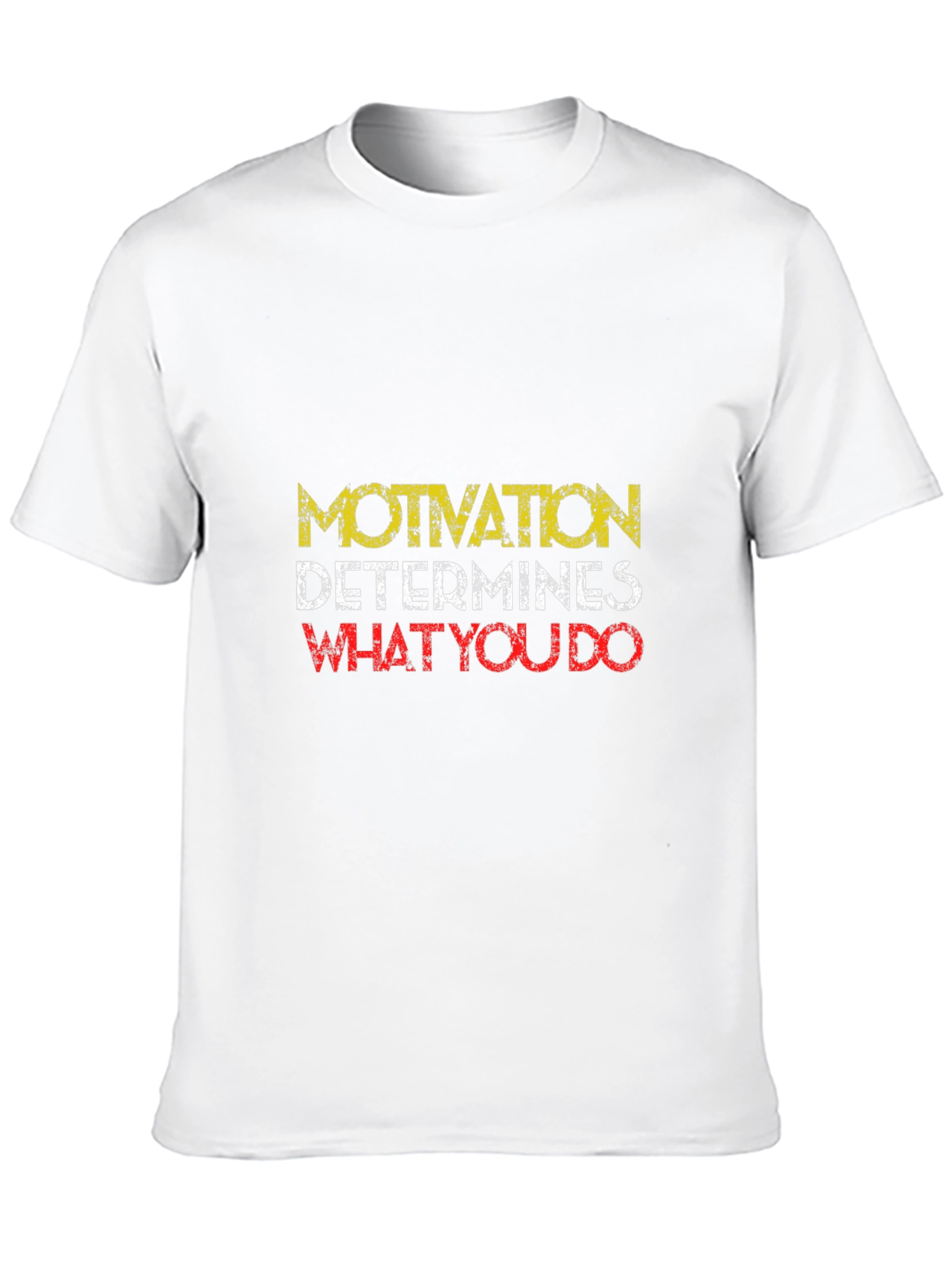 Motivational Graphic Print T-Shirt - Black