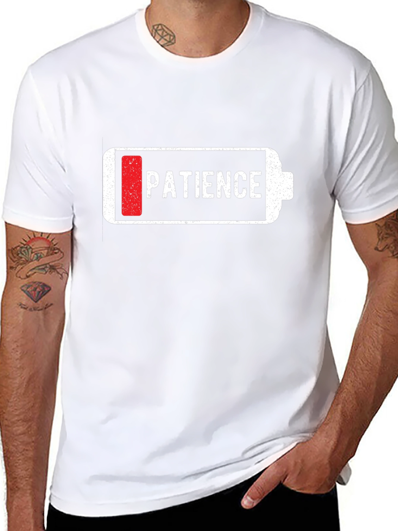 Low Patience Battery Graphic Tee - Unisex