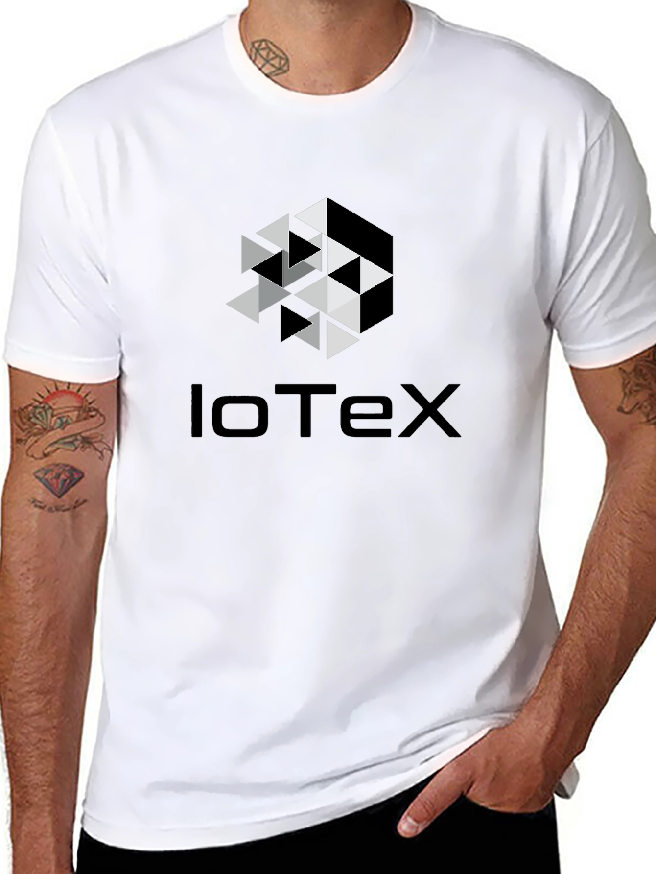 IoTex Hexagon Graphic Tee - Modern Casual Wear