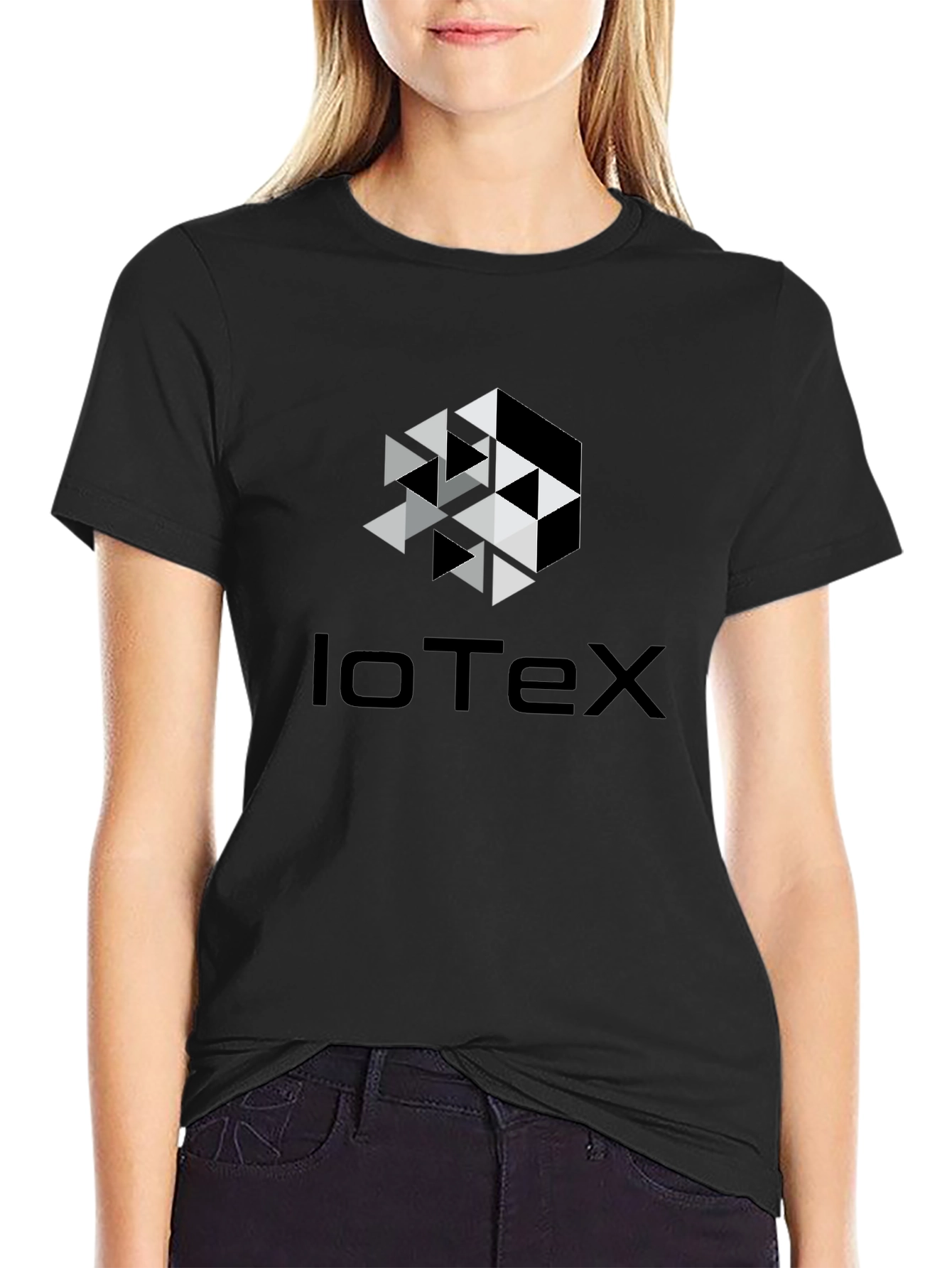 IoTex Hexagon Graphic Tee - Modern Casual Wear