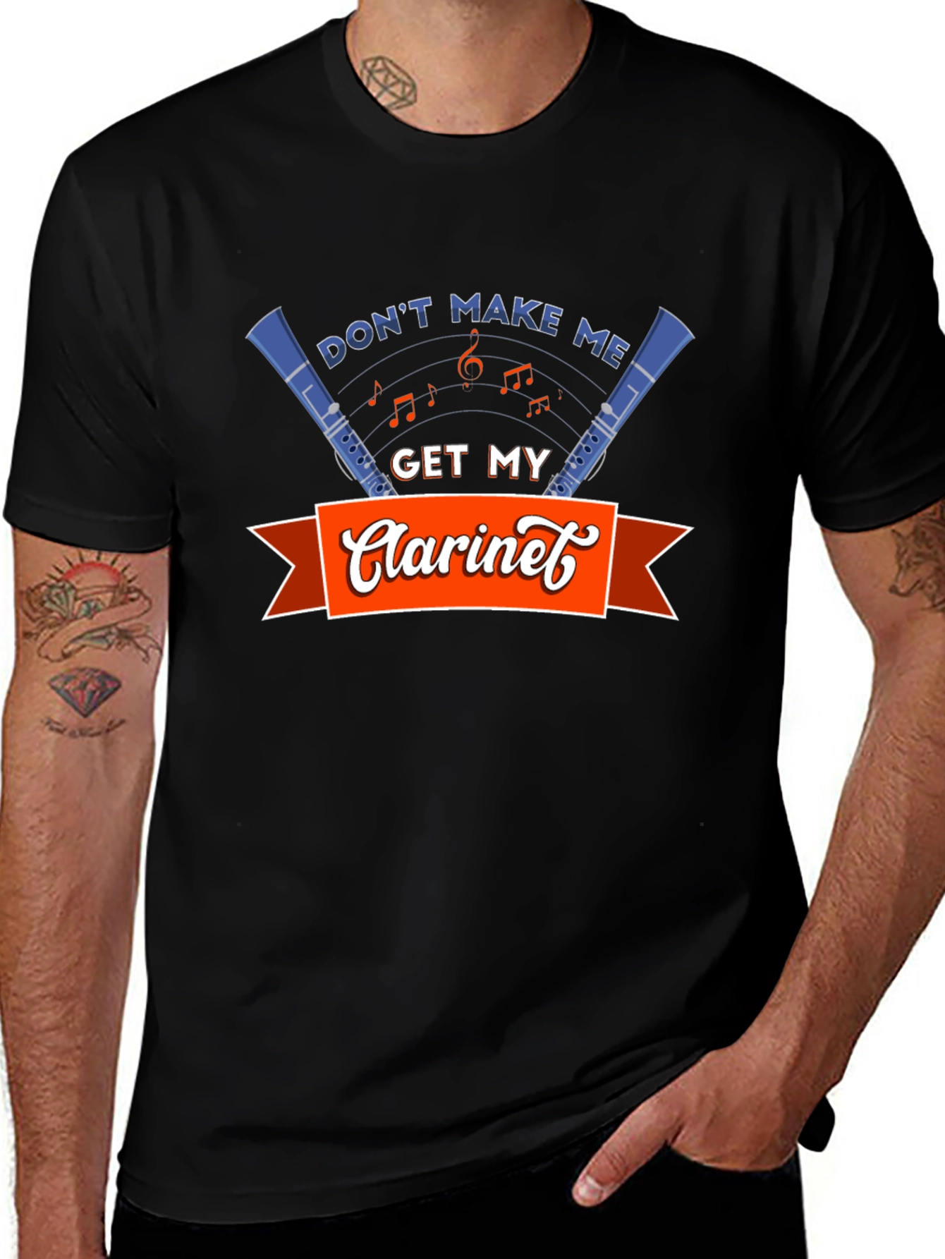 Clarinet Music T-Shirt - Band Humor Tee