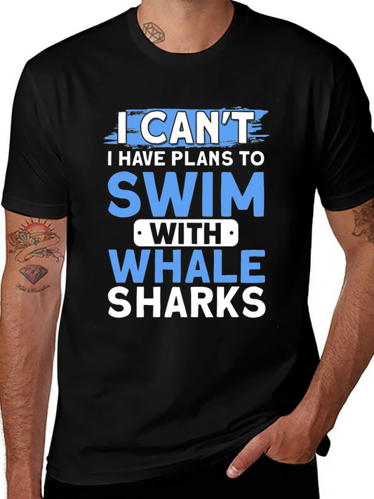 Swim with Whale Sharks T-Shirt - Cool Ocean Lover Tee
