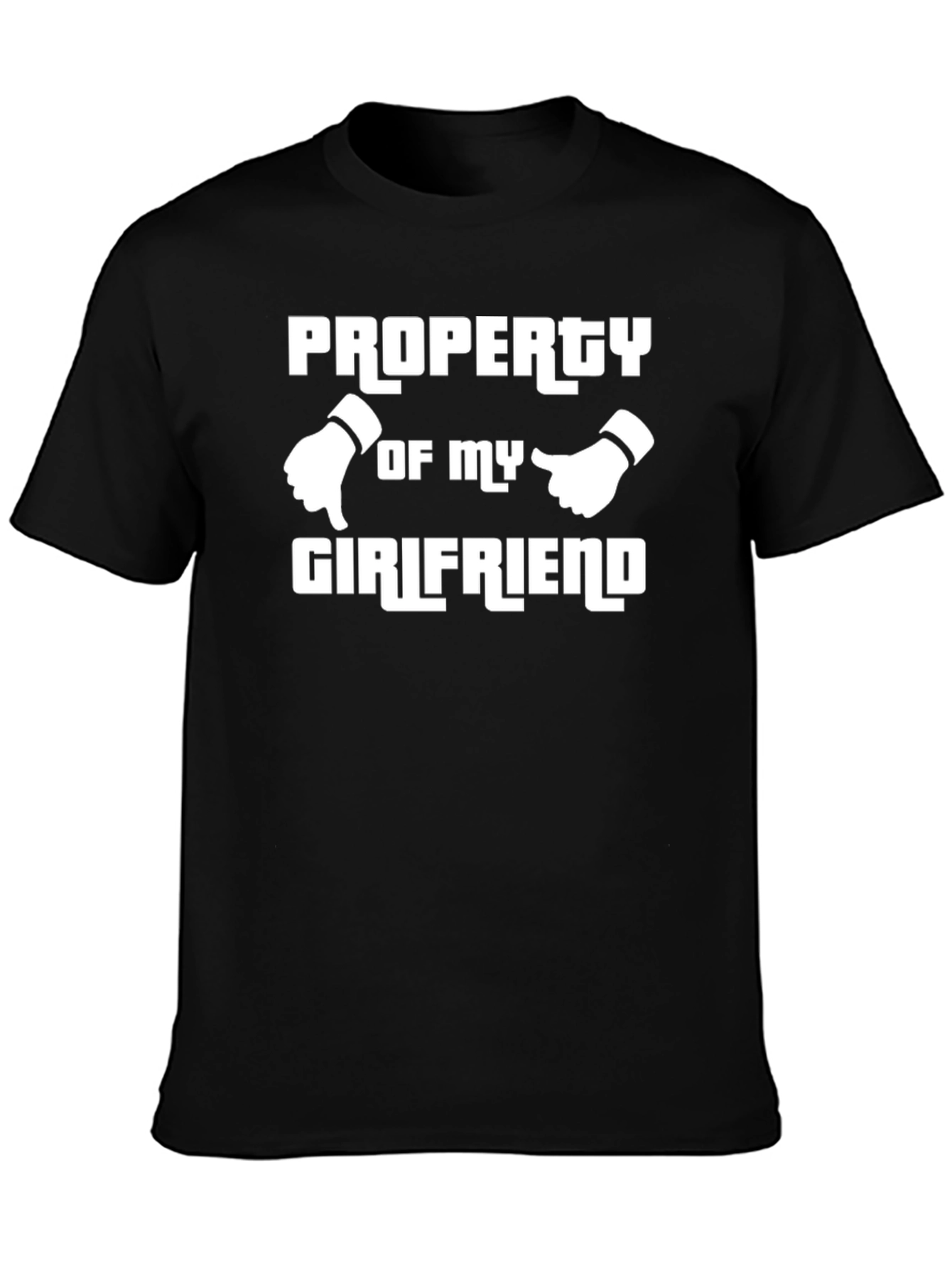 Property of My Girlfriend Graphic Tee - Black