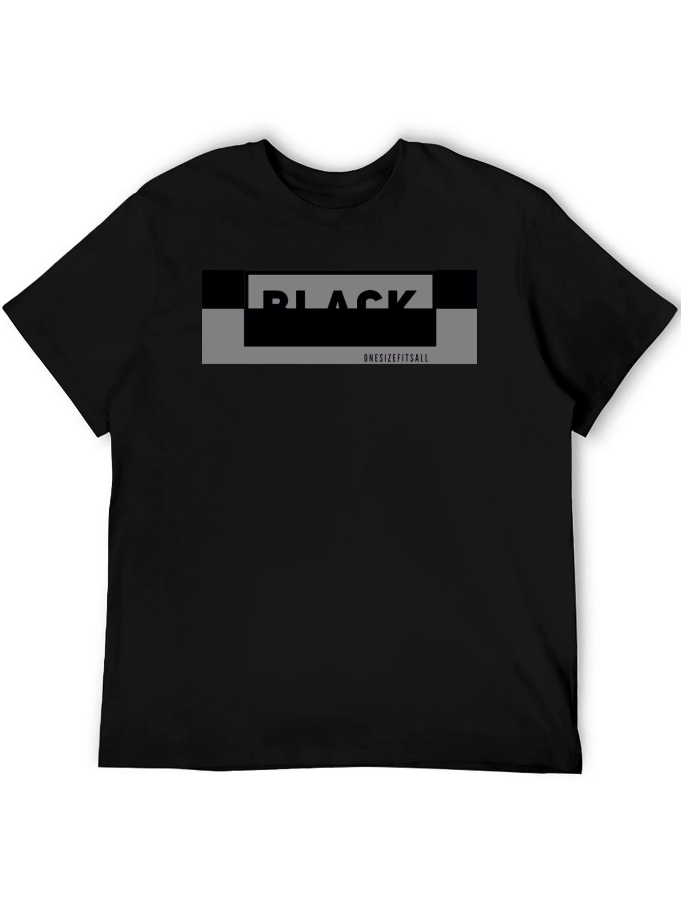 Black Graphic Tee - Onesizefitsall