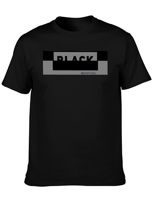 Black Graphic Tee - Onesizefitsall