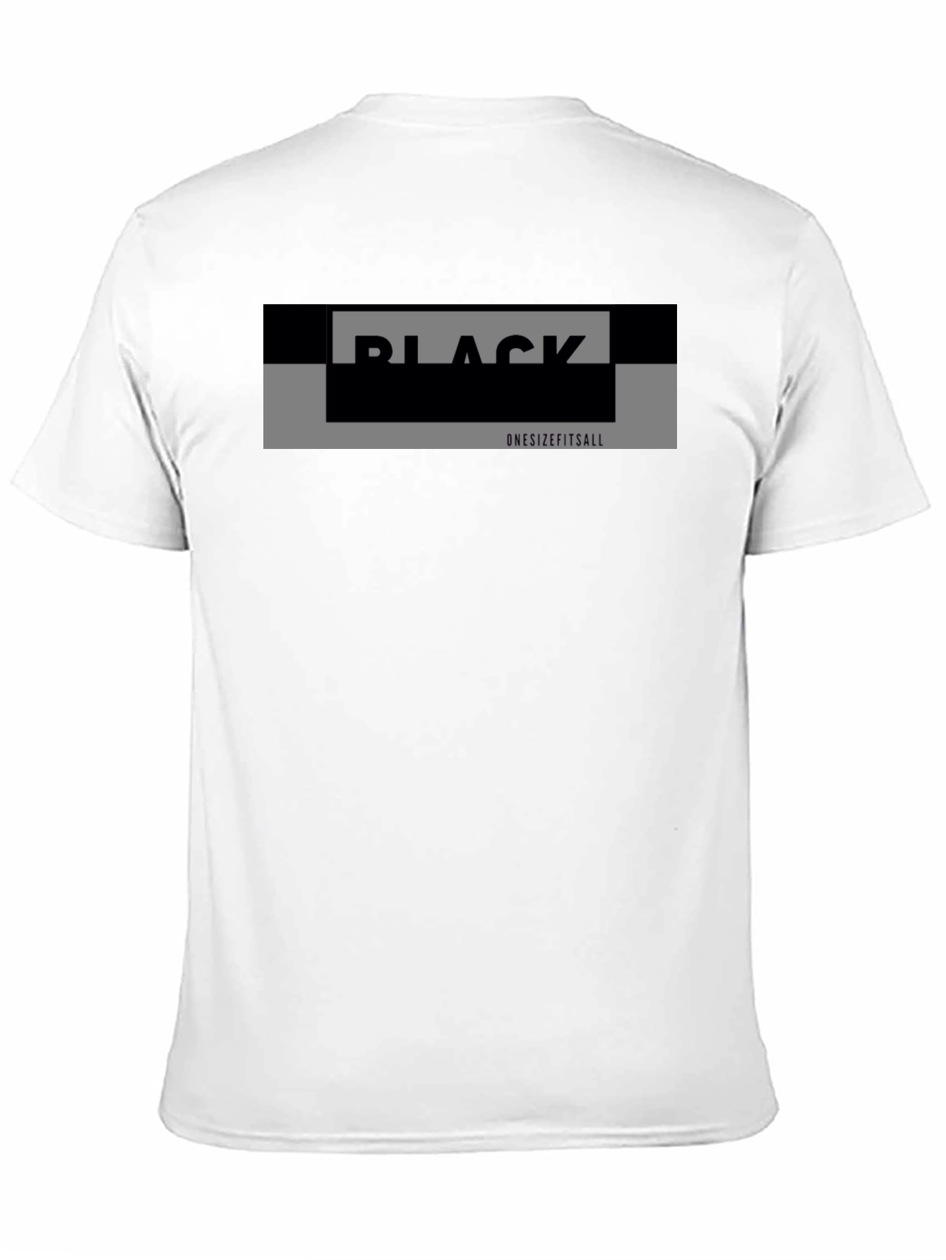 Black Graphic Tee - Onesizefitsall