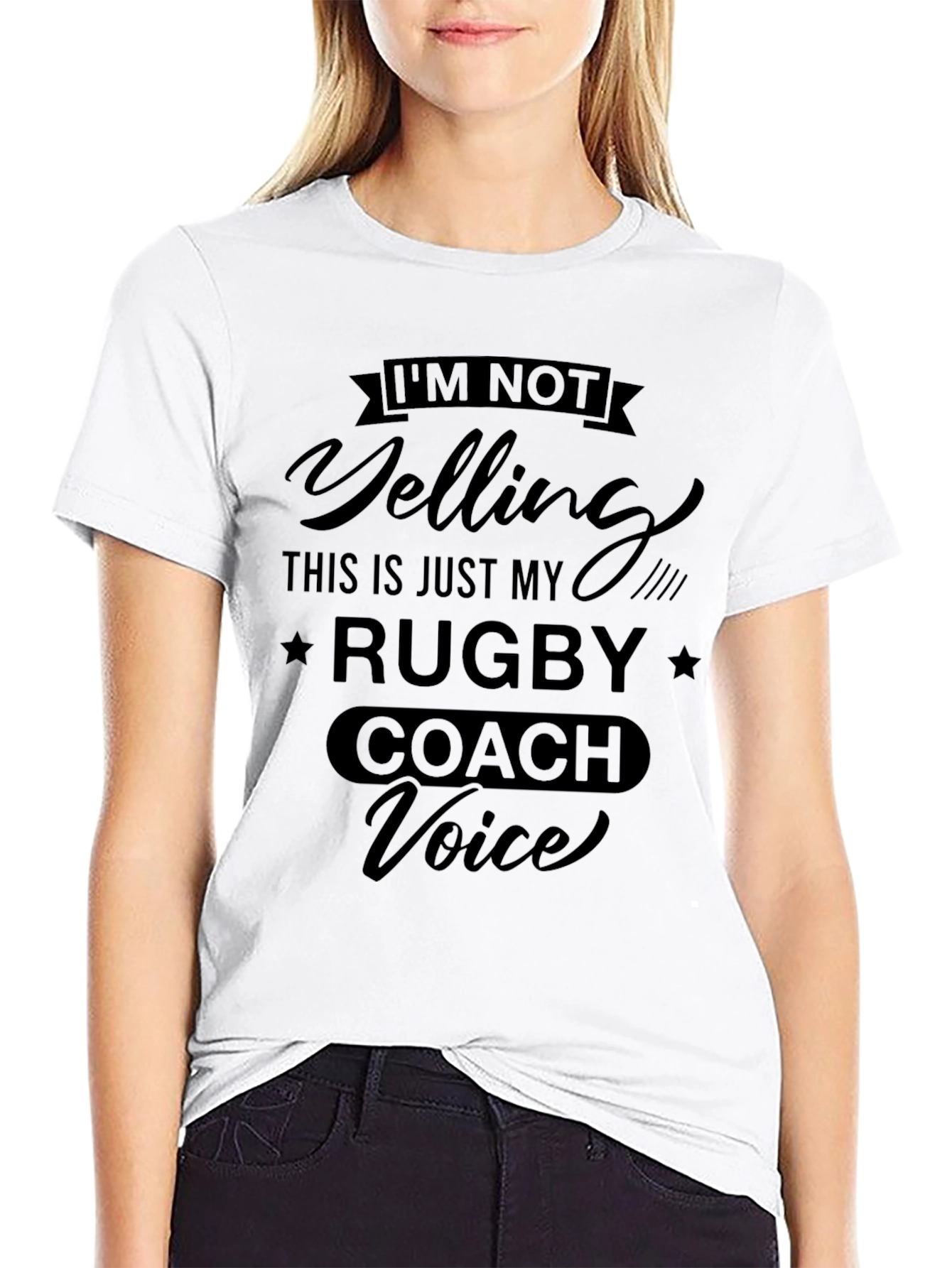 Rugby Coach Voice T-Shirt - Funny Novelty Tee