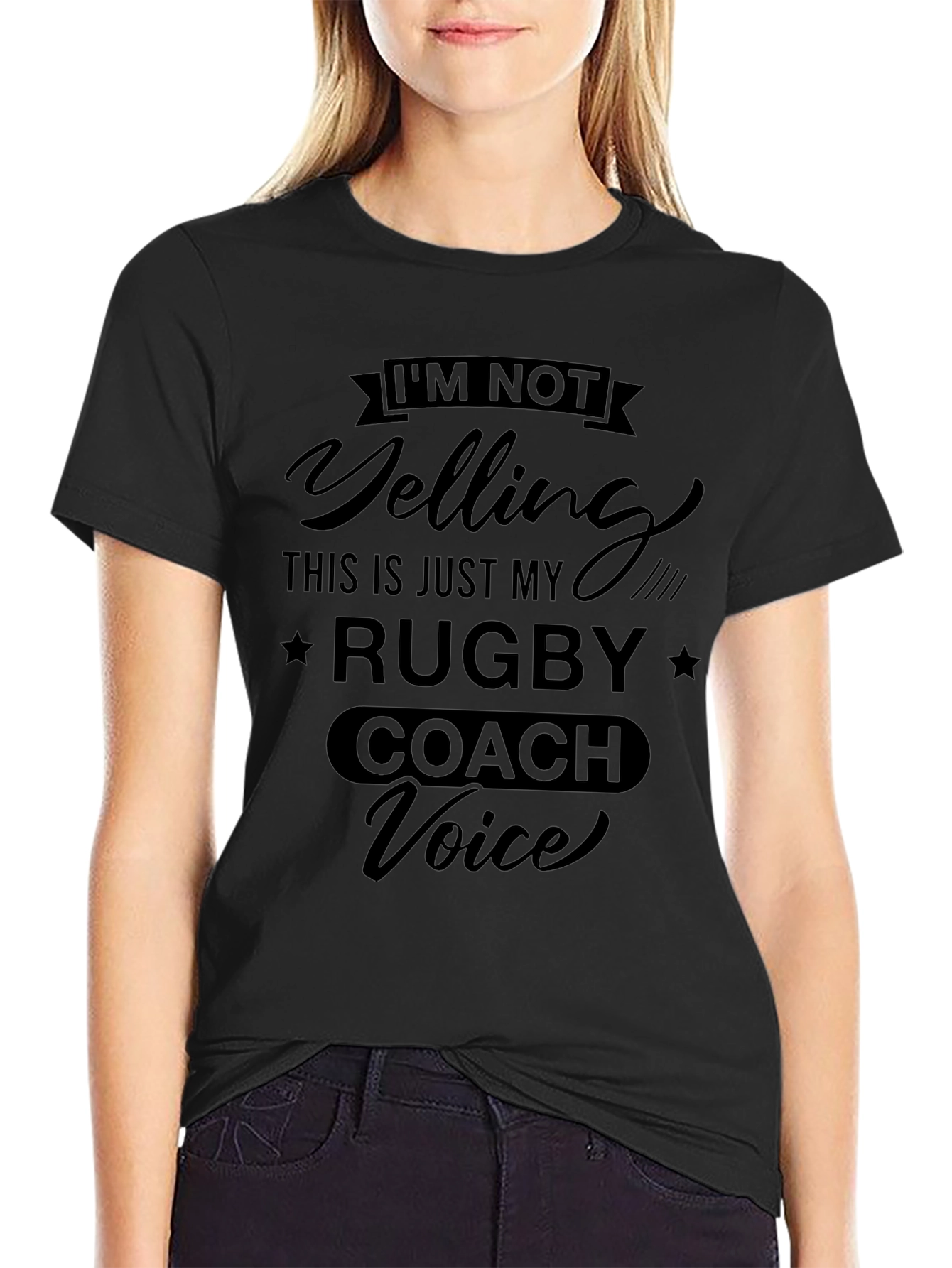 Rugby Coach Voice T-Shirt - Funny Novelty Tee