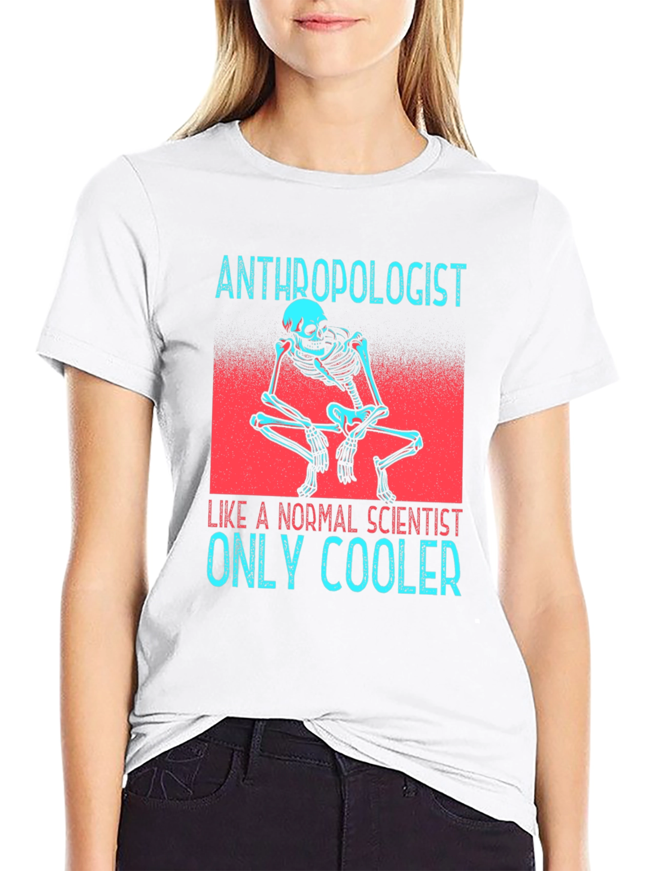 Anthropologist Skeleton Graphic Tee - Cool Scientist T-Shirt